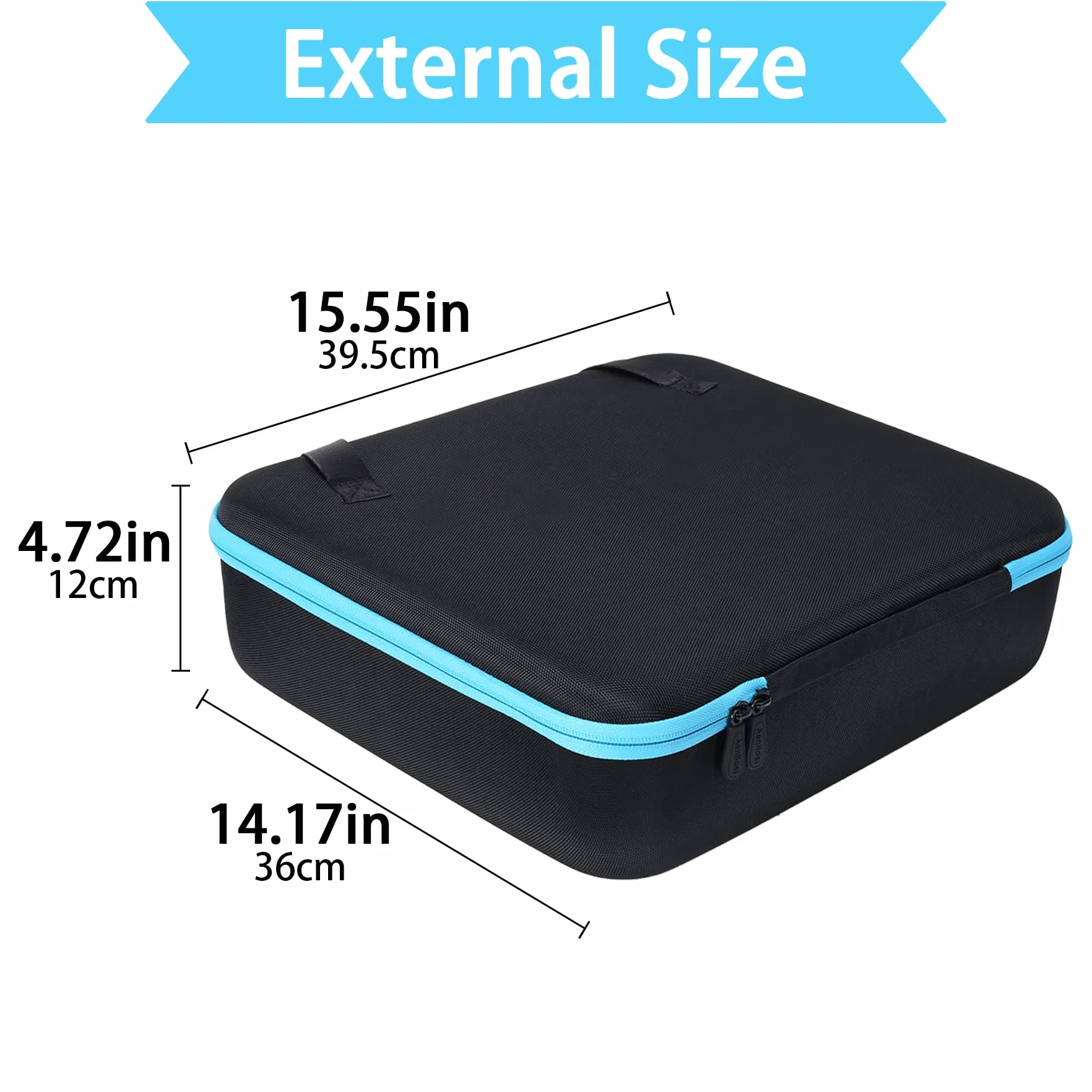 Aenllosi Dur Cas Etui pour Makita DMP181z 18V Compatible avec Inflador Compresseur Makita 18v, Organisation pour 18V Makita sans Fil Gonfleur (Seulement pour Le Coque)