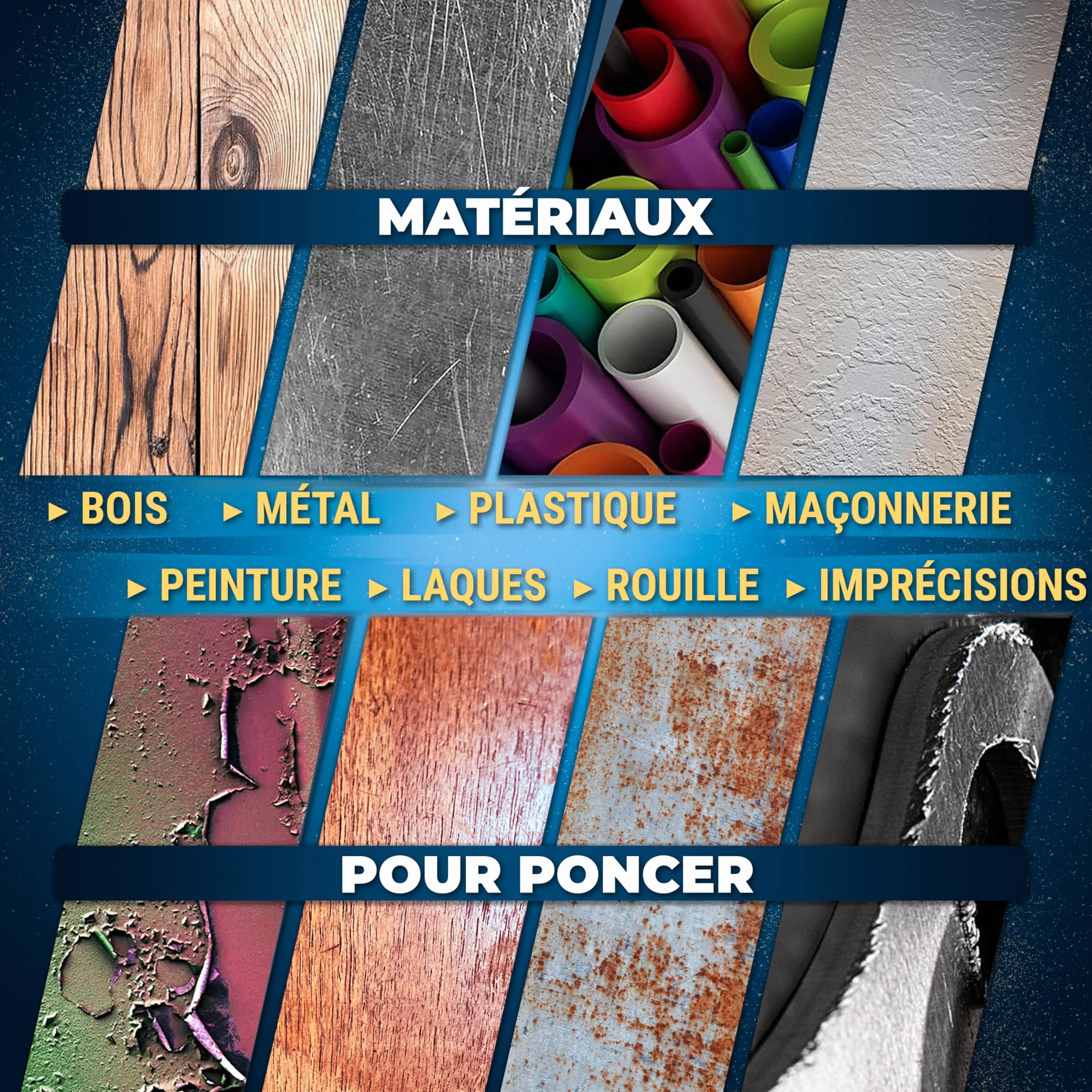 S&R Papier Abrasif Ponceuse Triangulaire Delta 105mm Grain P40/60/80/120/180/240