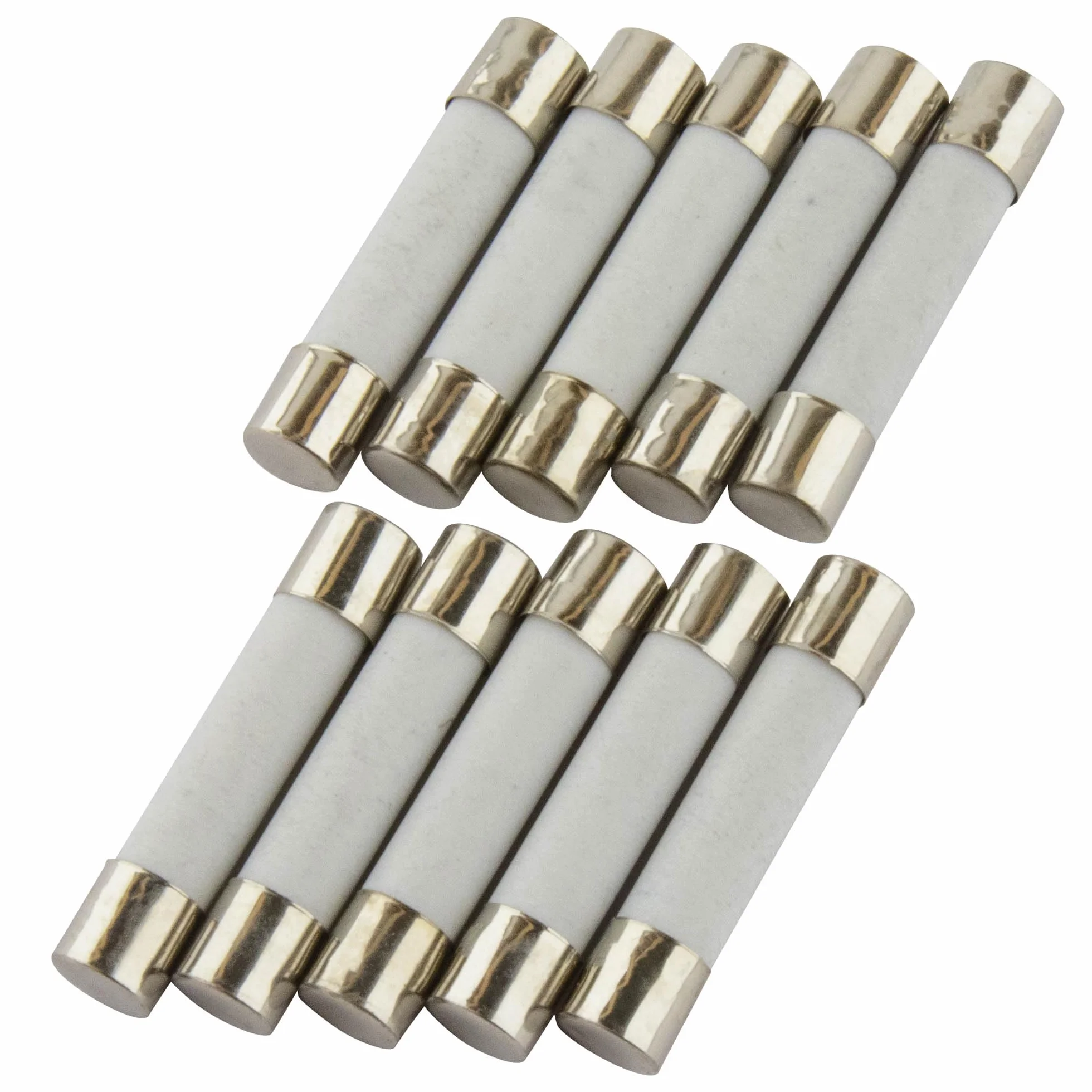 SeKi Lot de 10 fusibles en céramique 10 A 6 x 30 mm 250 V