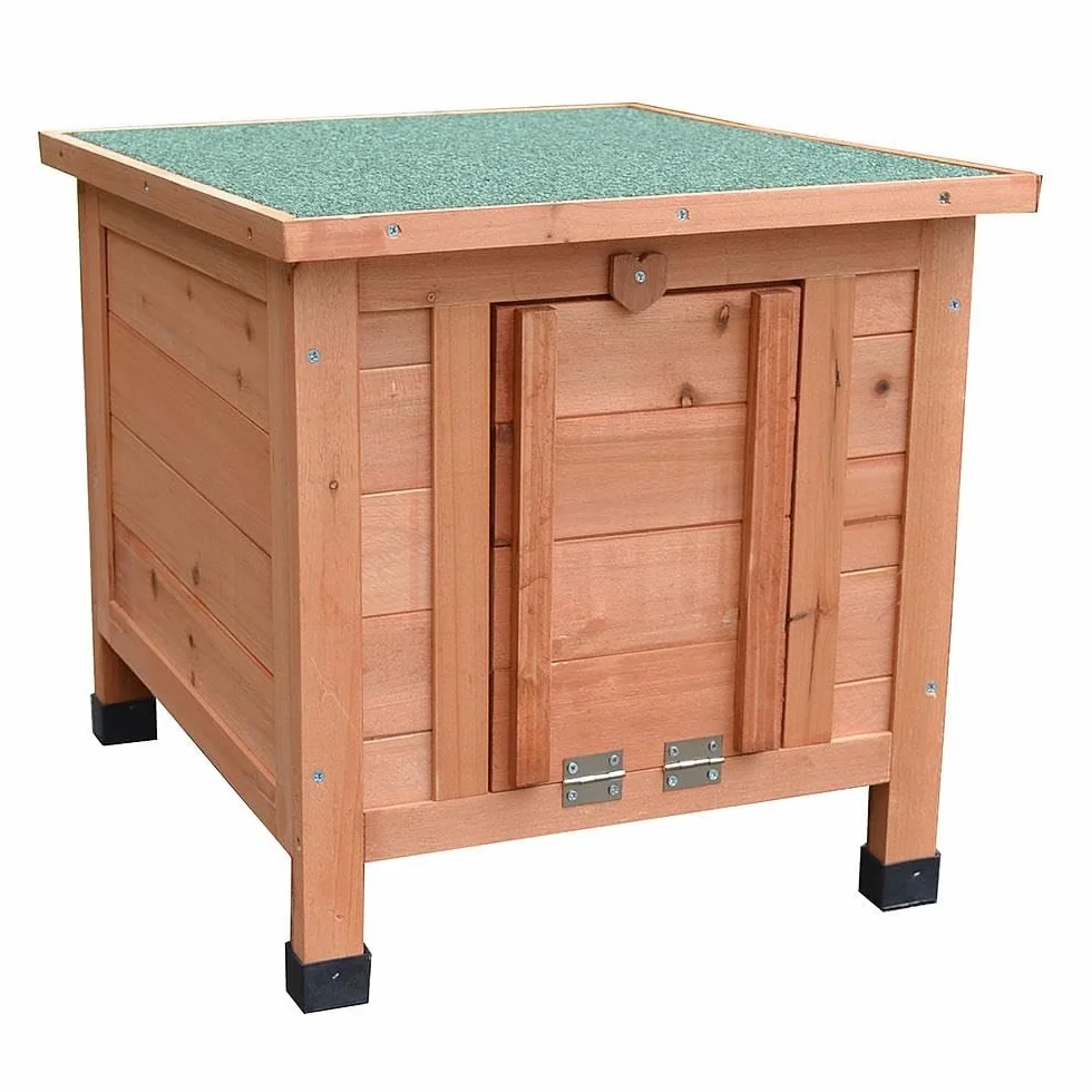 Melko Maison pour hérisson 50 x 45 x 43 cm Marron vert résistante hiver