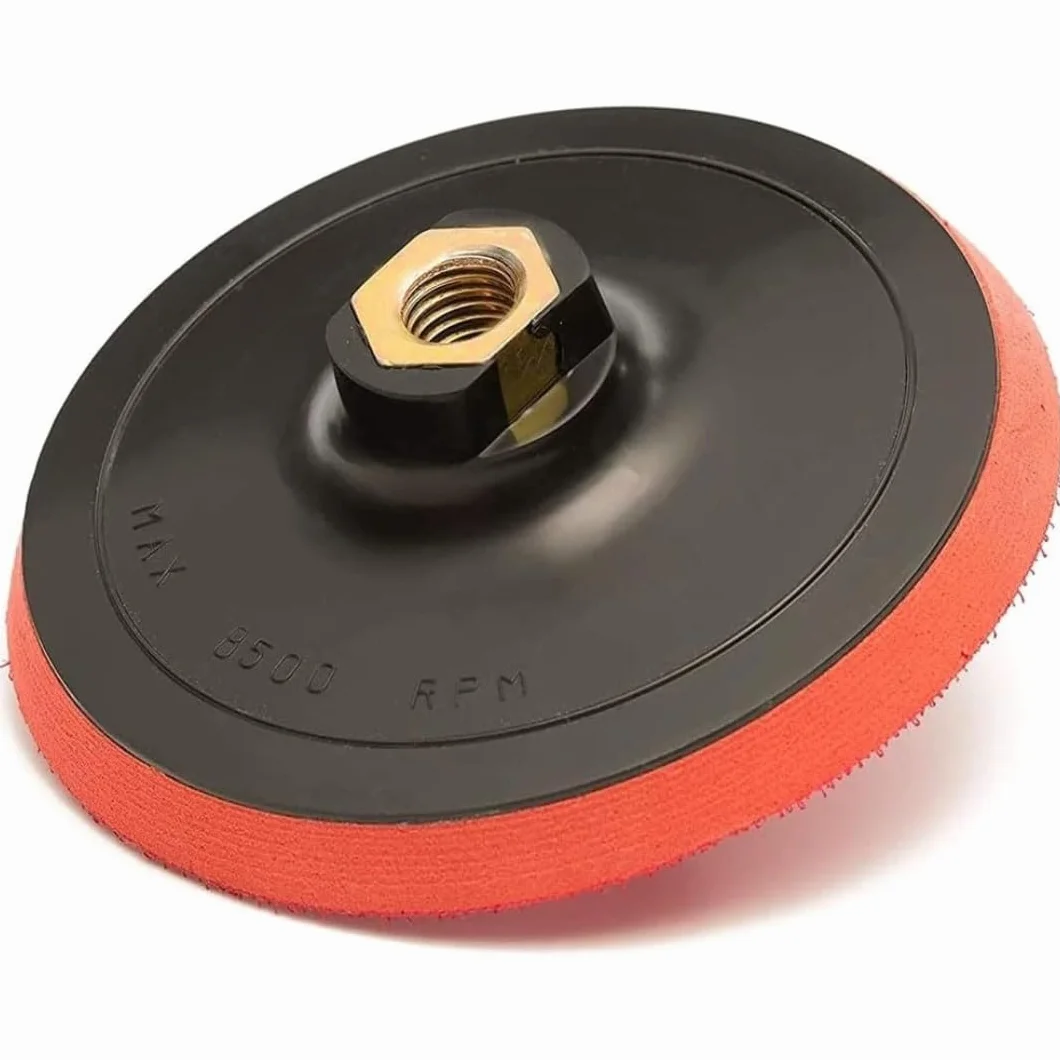 PARENCE. Plateau de Ponçage 125mm M14 avec Adaptateur pour Meuleuse, Perceuse et Ponceuse Orbitale 12500 tr/min