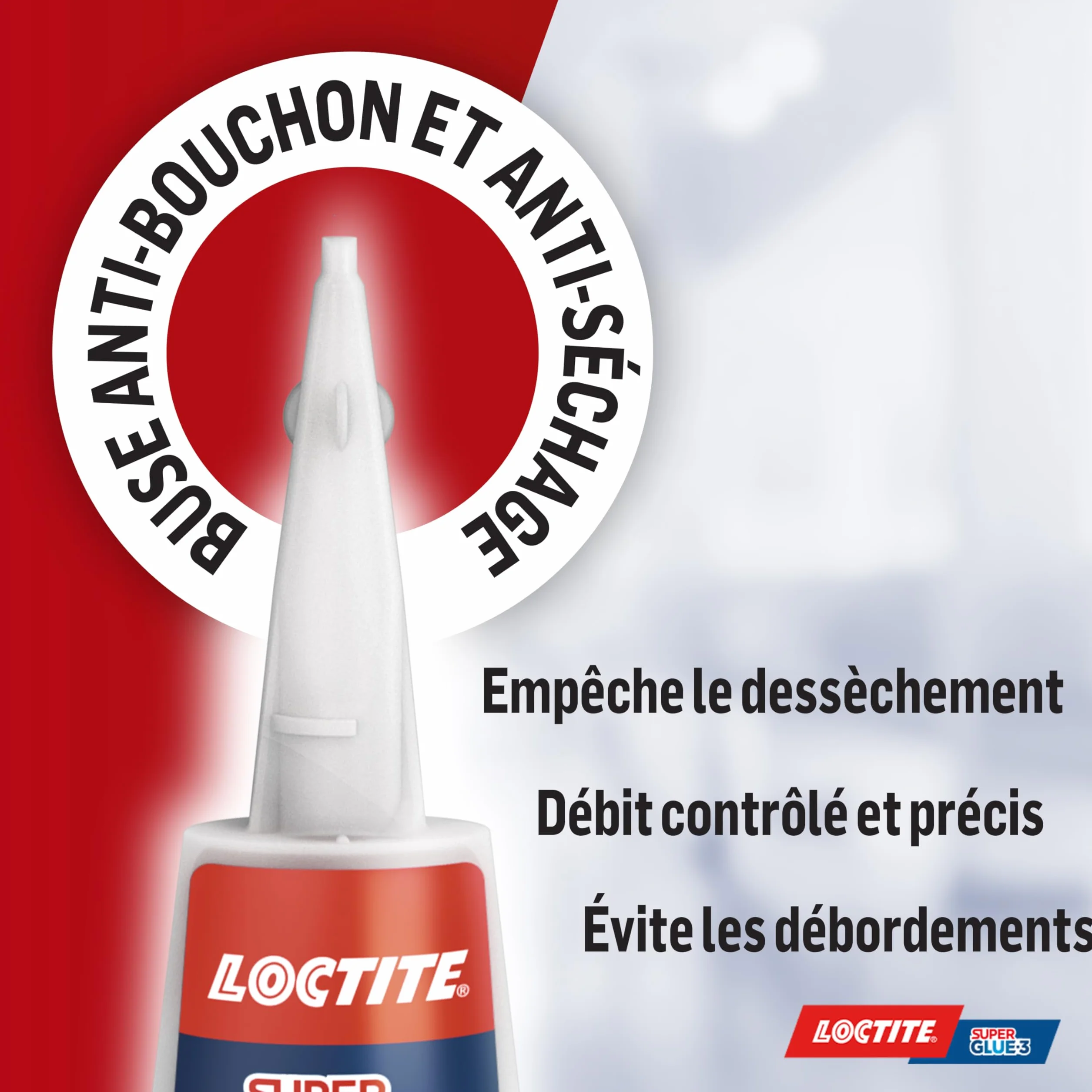 Loctite Super Glue-3 Précision 5 g Colle Forte Liquide Tous Matériaux Transparente Séchage Rapide