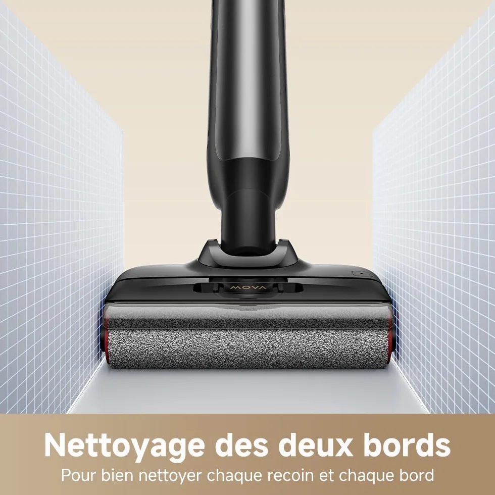 Mova M10 Aspirateur eau et poussière 18kPa 0,9 kg 180° 90° anti-anchevêtrement