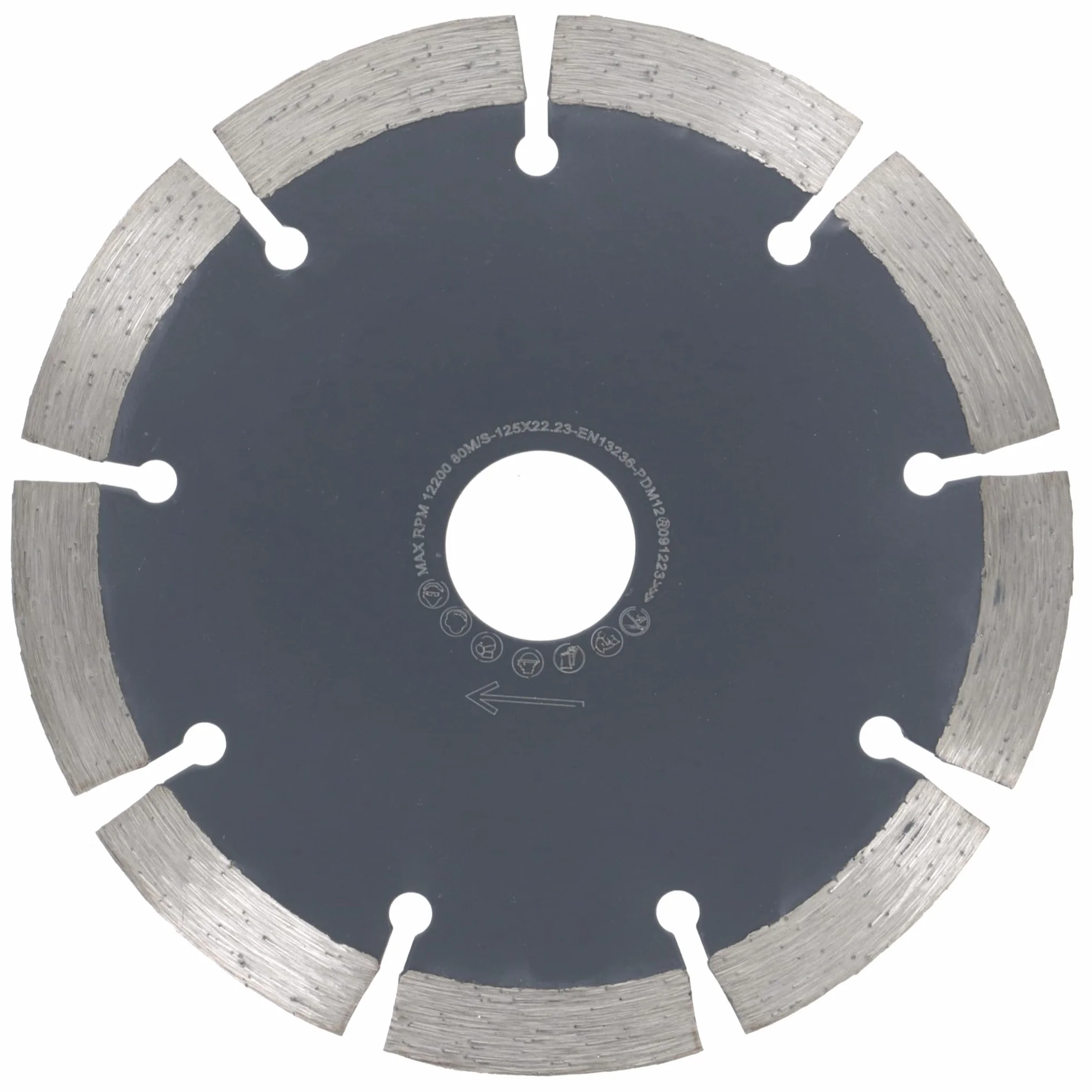 PRODIAMANT Disque à tronçonner diamanté 125mm pour béton, pierre, brique - Coupe à sec et humide (Lot de 2)