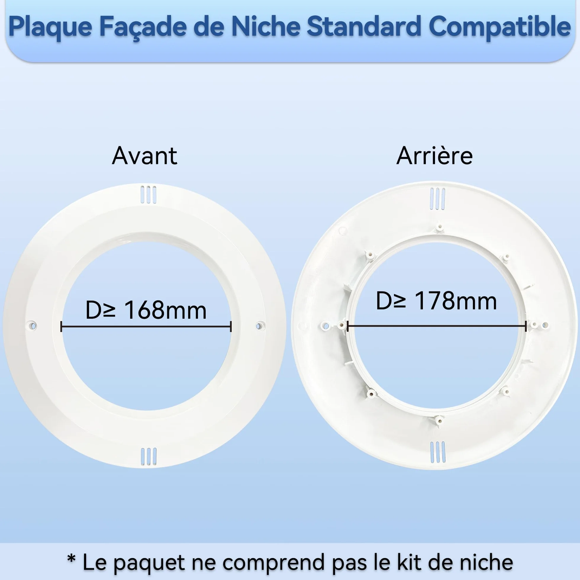 Projecteur Piscine LED 35W PAR56 1100lm IP68 12V AC/DC Bleu Pur