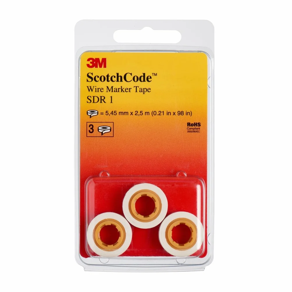 Scotch CODE SDR-T50 Câble Marqueurs é nachfüllr Lot de 3