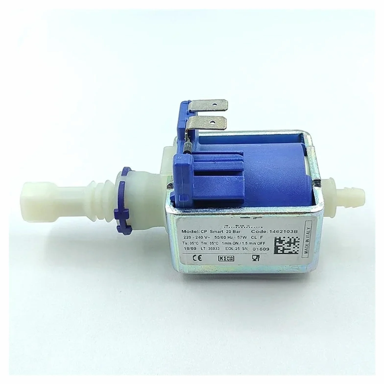 Compatible Avec ARS, AC 220V 230V 240V 57W Mini Pompe Électromagnétique For Machine À Café Pompe À Eau Pompe À Piston CP Smart 20 BAR Débit Haute Pression