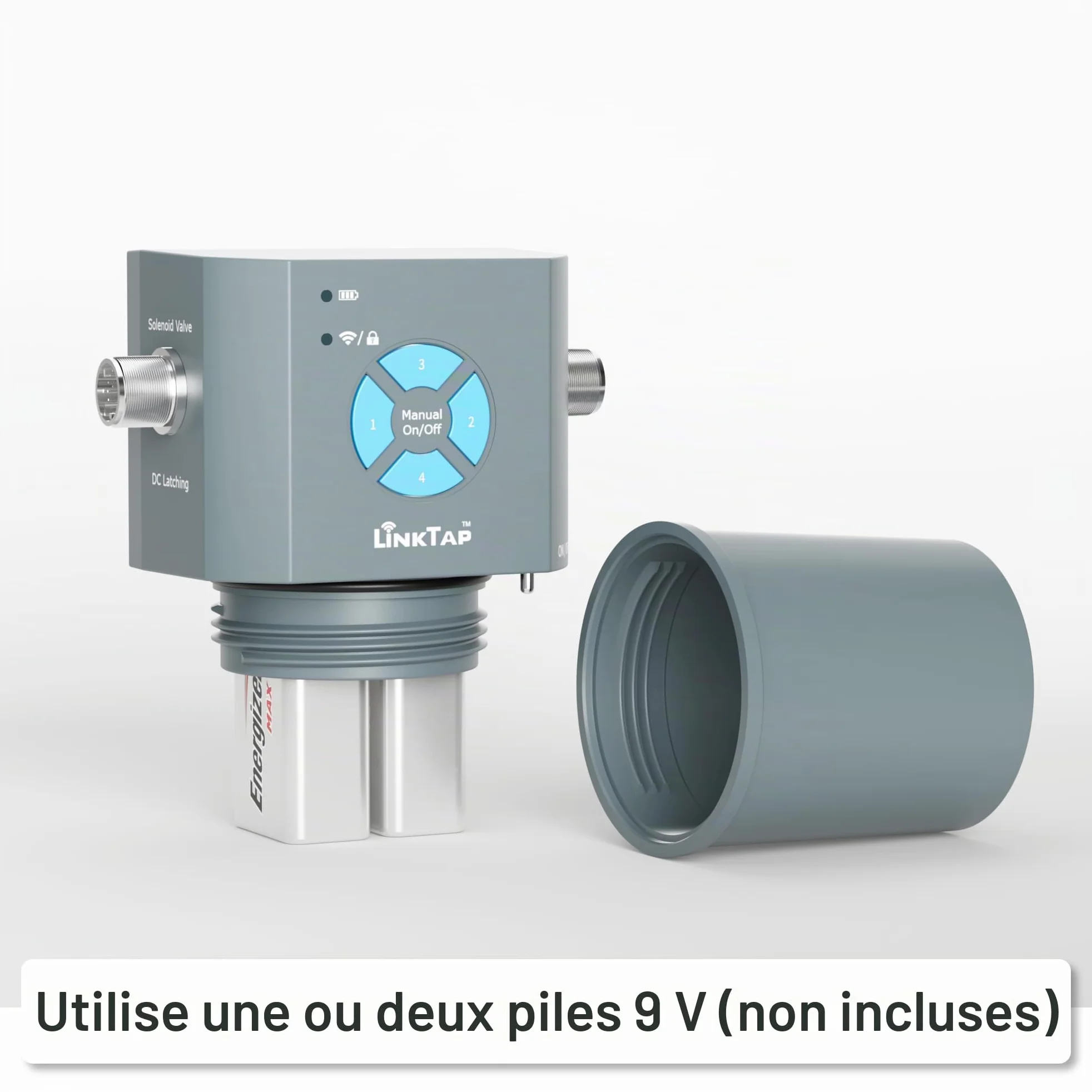 LinkTap Q1 Programmateur d'arrosage Intelligent et Gateway, 4 Zones distinctes, 4 débitmètres intégrés, équivaut à 4 G2S, Adaptation météo, IP66, Installation et Utilisation faciles