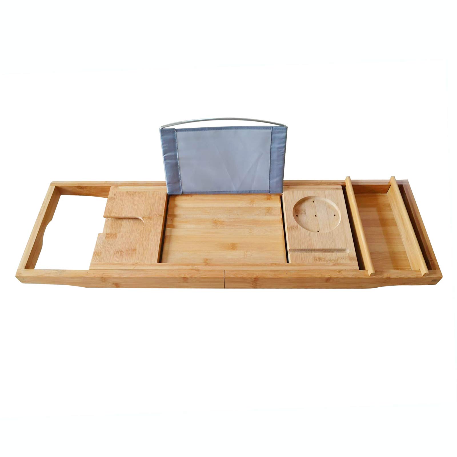 Extendable Bamboo Bath Caddy for Elevated Relaxation
