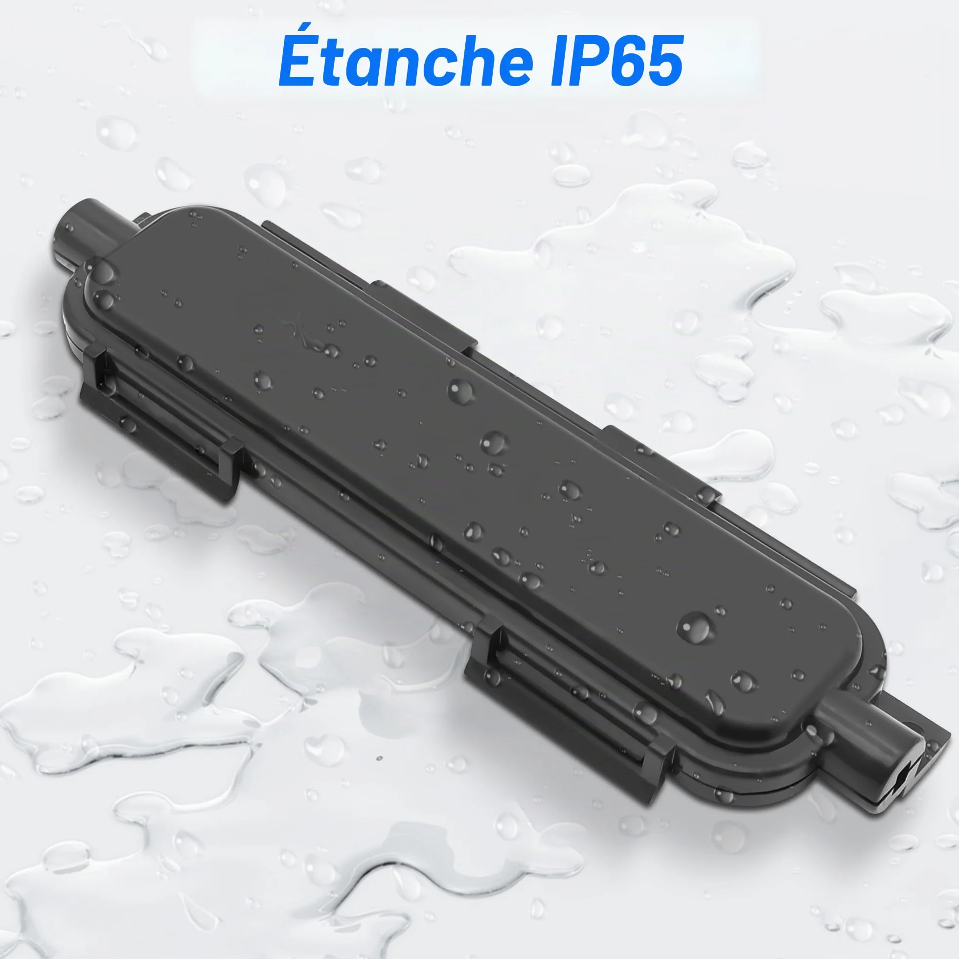 Boîtier de protection étanche fibre optique LC Coupleur adaptateur IP67 extérieur Noir Lot de 4