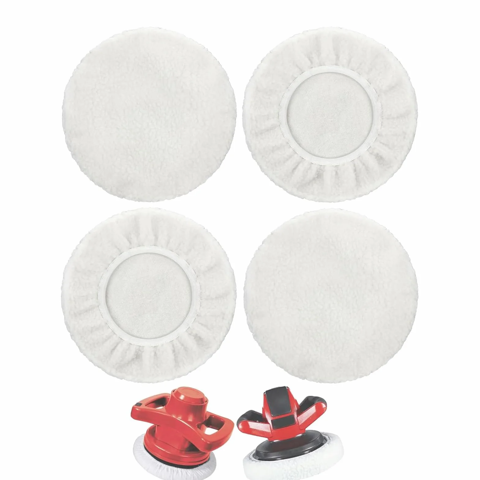 Bonnet de polissage laine d'agneau 220-250 mm pour polisseuse orbitale voiture Einhell CE-CB 18/254 Li CC-PO 90