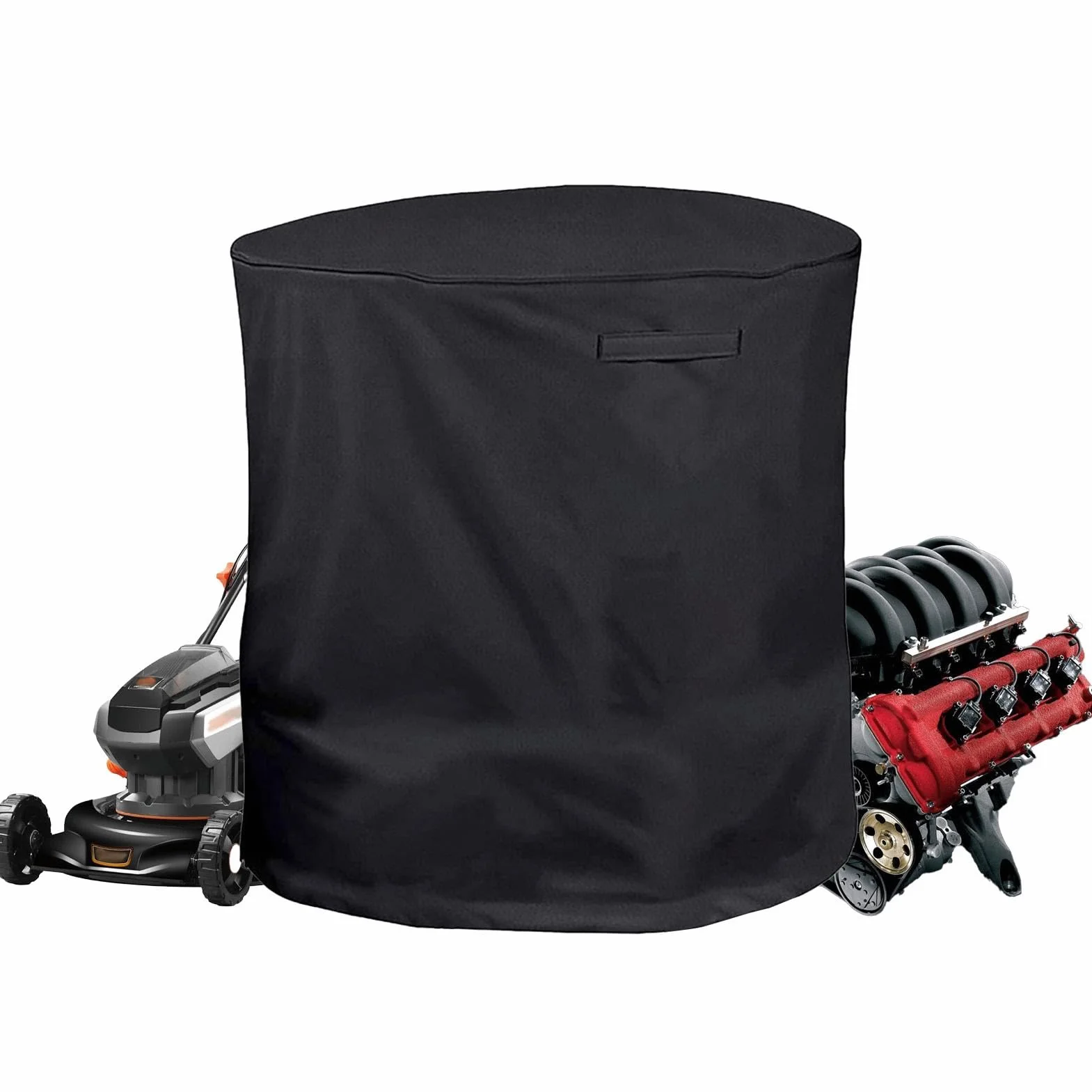 Couvercle de broyeur de feuilles électrique, couvercle anti-poussière pour broyeur de feuilles d'extérieur | Housse imperméable et anti-poussière pour déchiqueteuse à bois longue