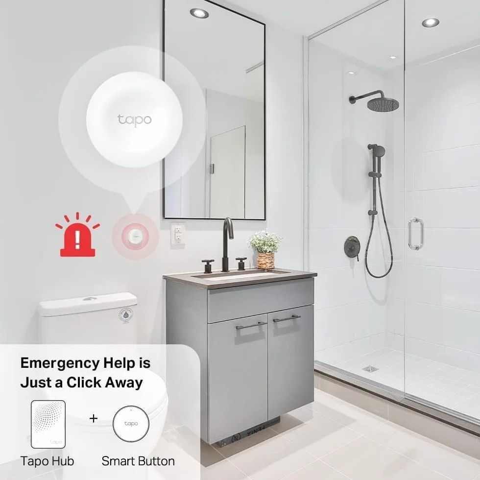 Tapo S200B Bouton Interrupteur Gradateur Intelligent Sans Fil, Compatible Alexa Google Home