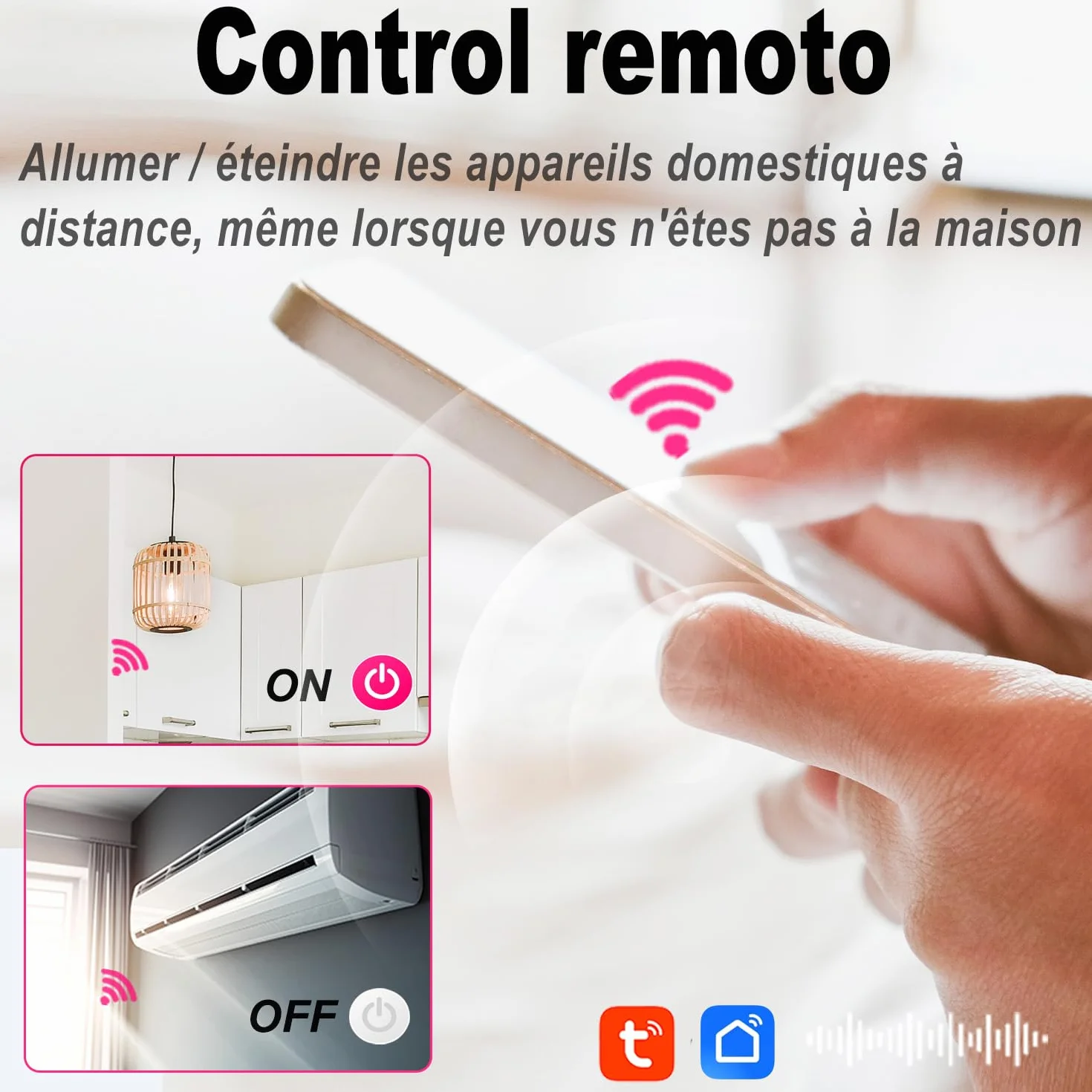 TONGOU Compteur Électrique WiFi Commutateur Rail Din 1P+N 1-50A 230VAC Smart Meter Compatible Alexa