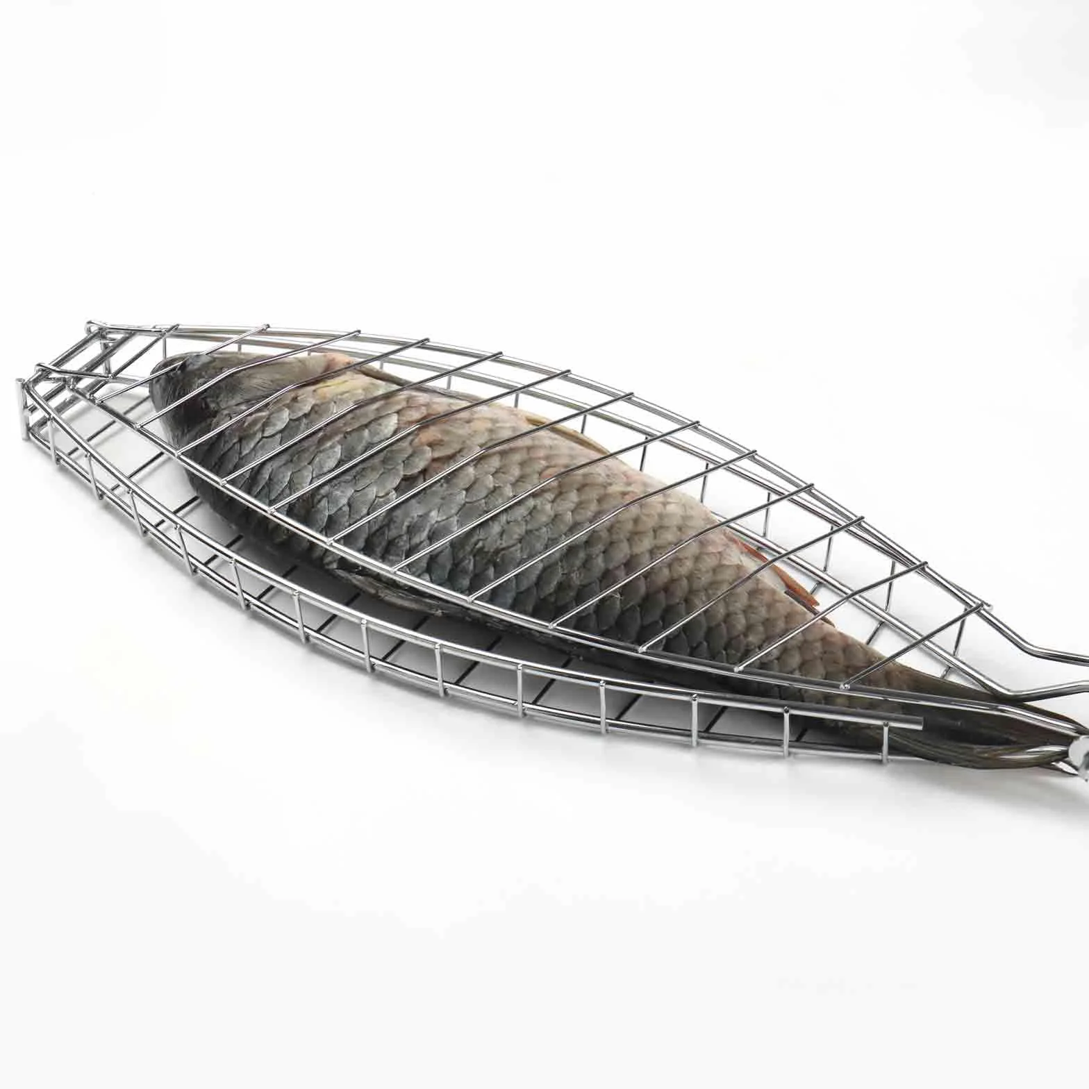 Panier à poisson en acier inoxydable avec poignée amovible
