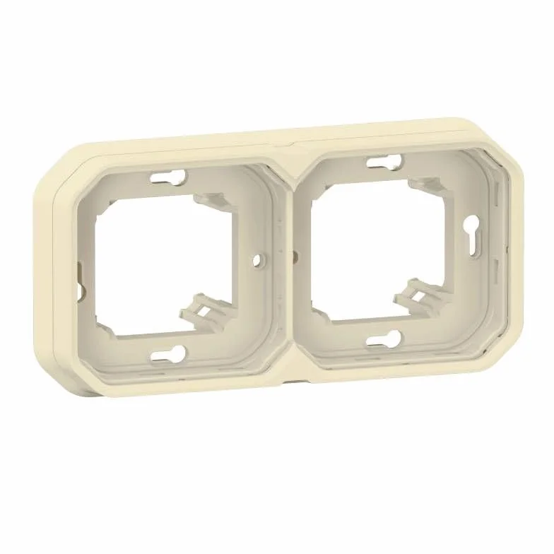 Legrand Plexo plaque d'encastrement 2 postes horizontal vertical beige