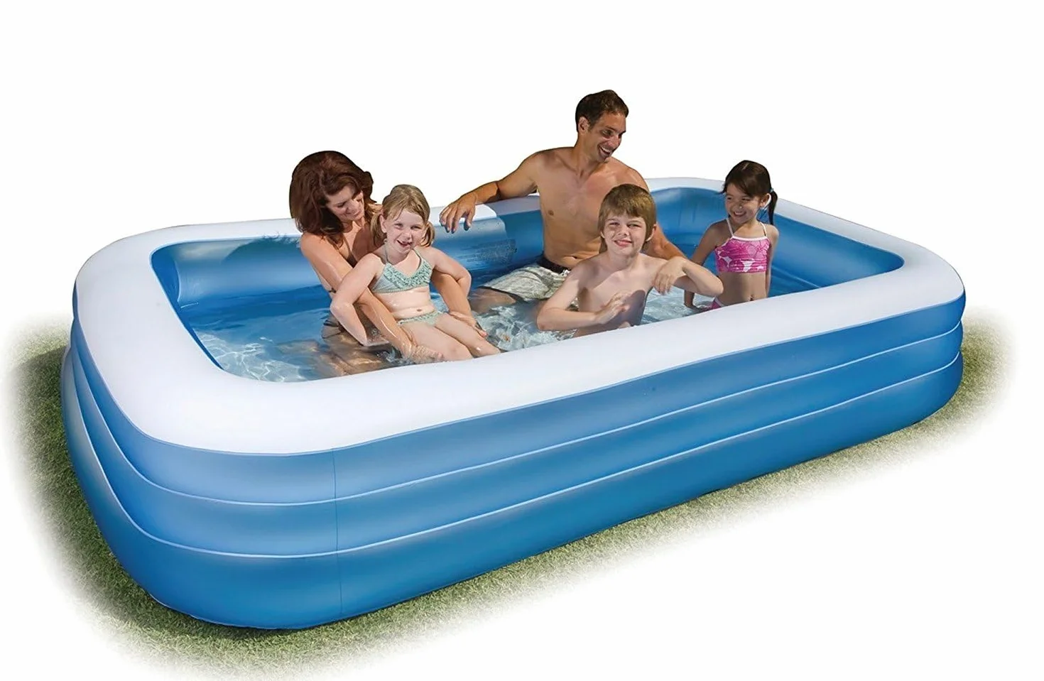 Intex Piscine Rectangulaire Givrée Bleu 305x183x56 cm