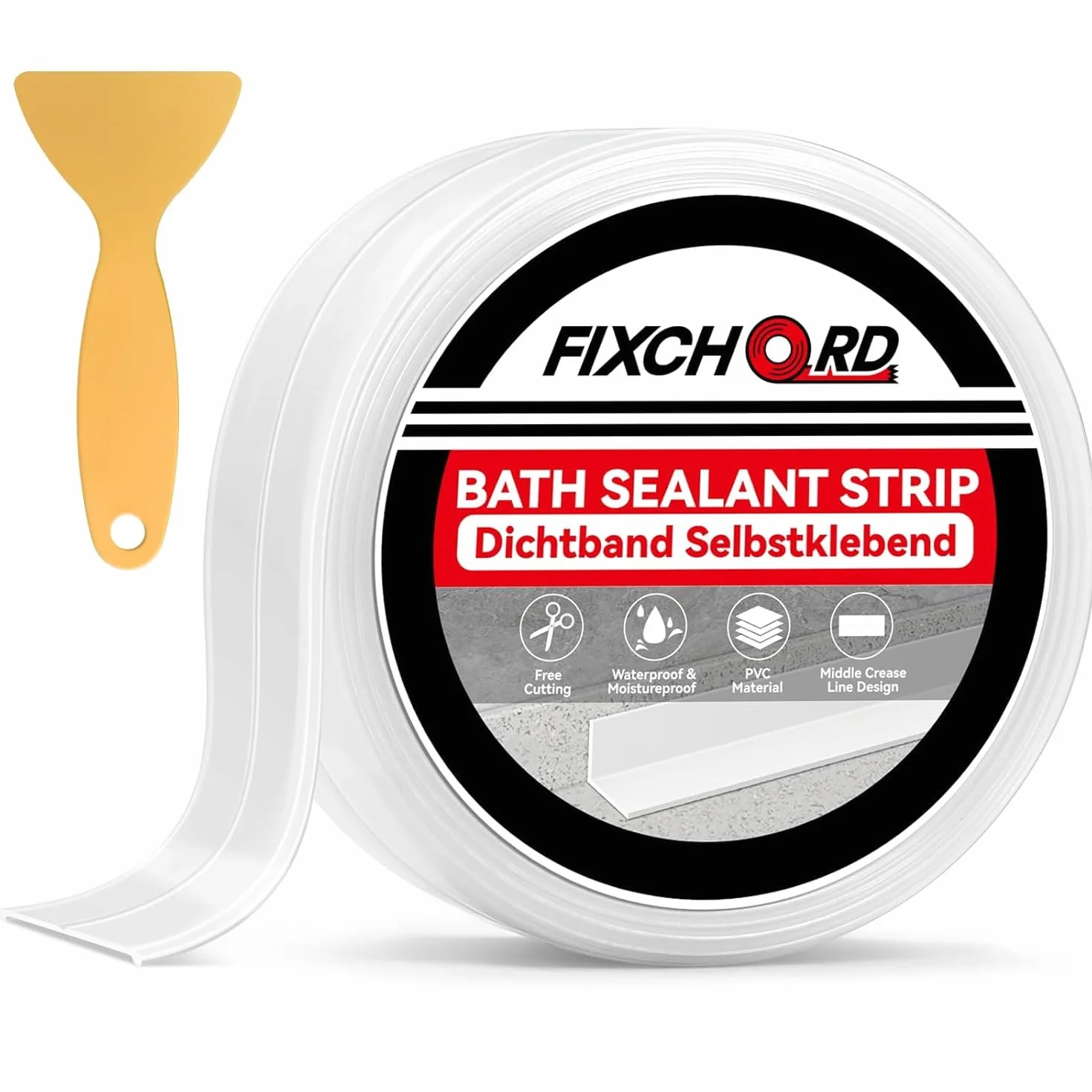 Bande de Calfeutrage Imperméable Joint Salle de Bain 3.2m*38mm