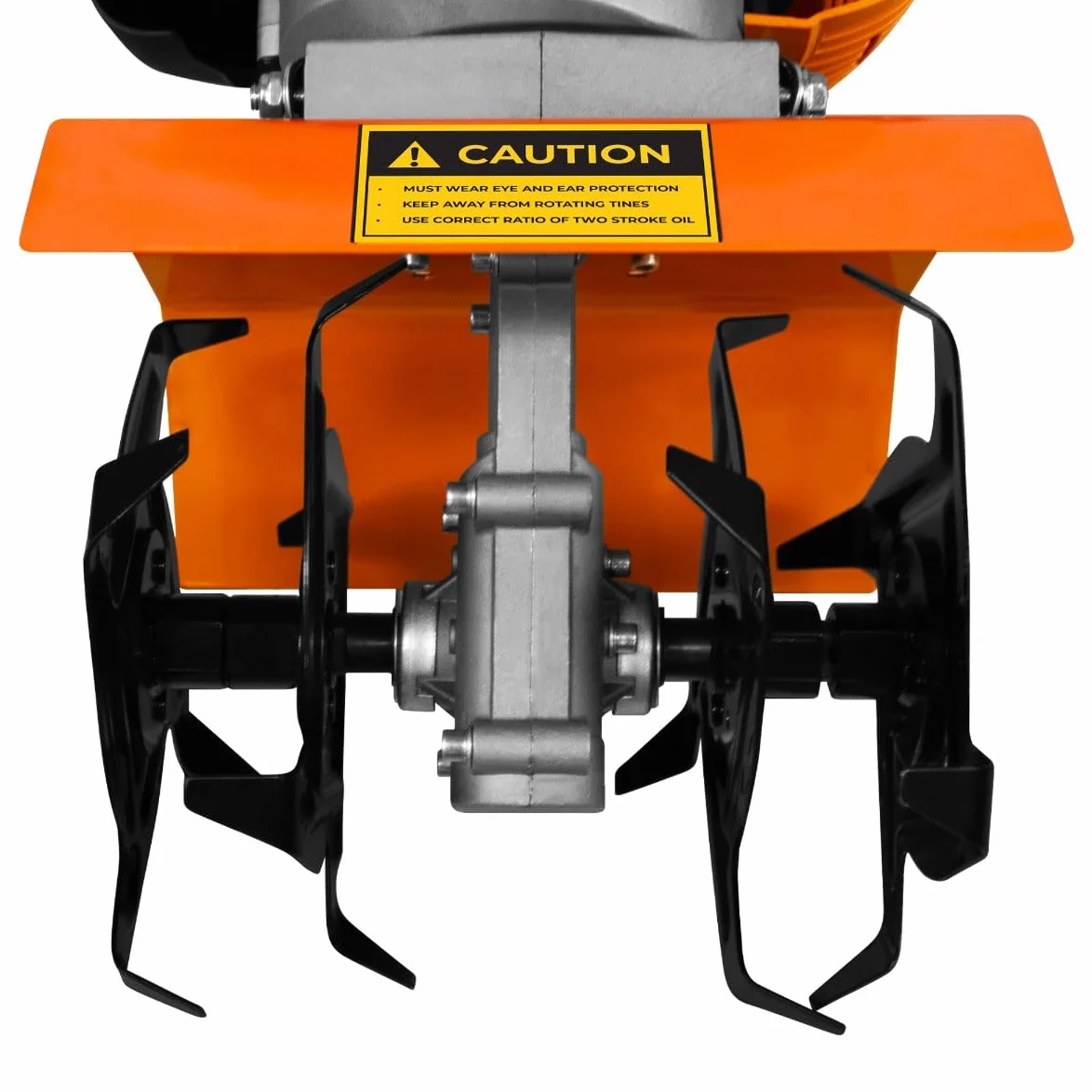 Cultivateur de jardin à essence 52 cc | 4 lames en acier | Réservoir de 1,2 l | Design léger et sans câble | Kit outils + gants et lunettes + protections de jambes et d'oreilles + Entonnoir gratuit