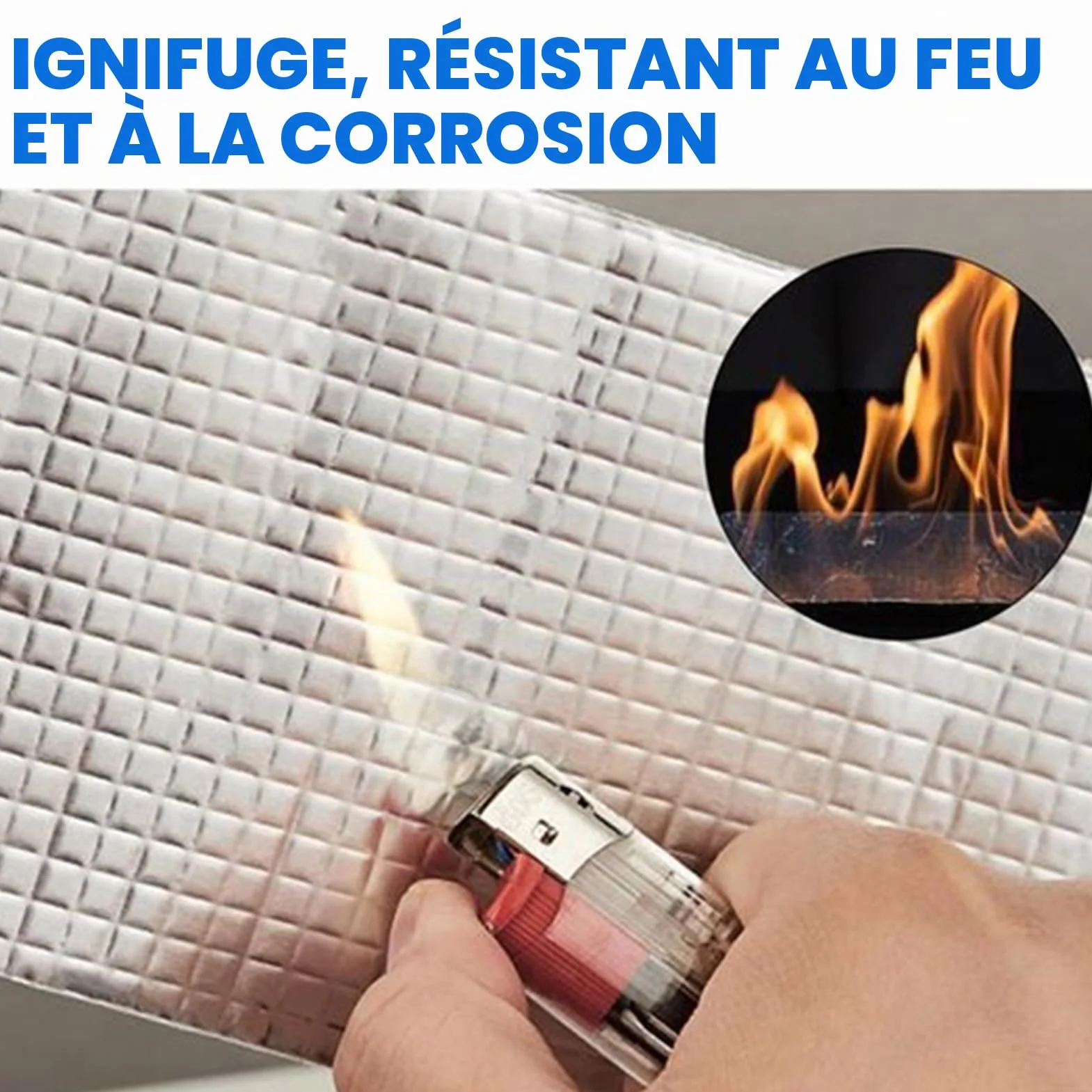 Ruban Butyle ADHES Haute Température 50mm x 5m Étanchéité Toiture Façade