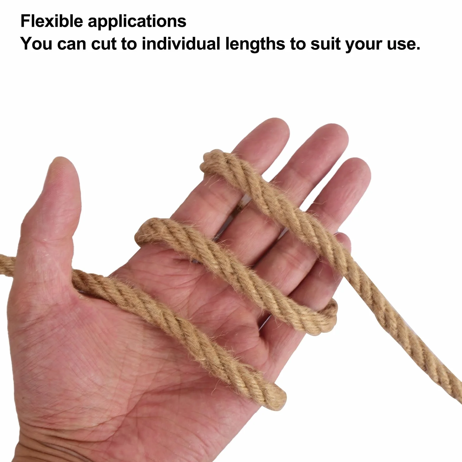 Corde de Jute 10mm x 15M Ficelle Jute Naturel Ficelles de Jardin Corde Corde Chanvre pour l'artisanat Jardinage Décoration Créatifs DIY l'emballage Cadeau