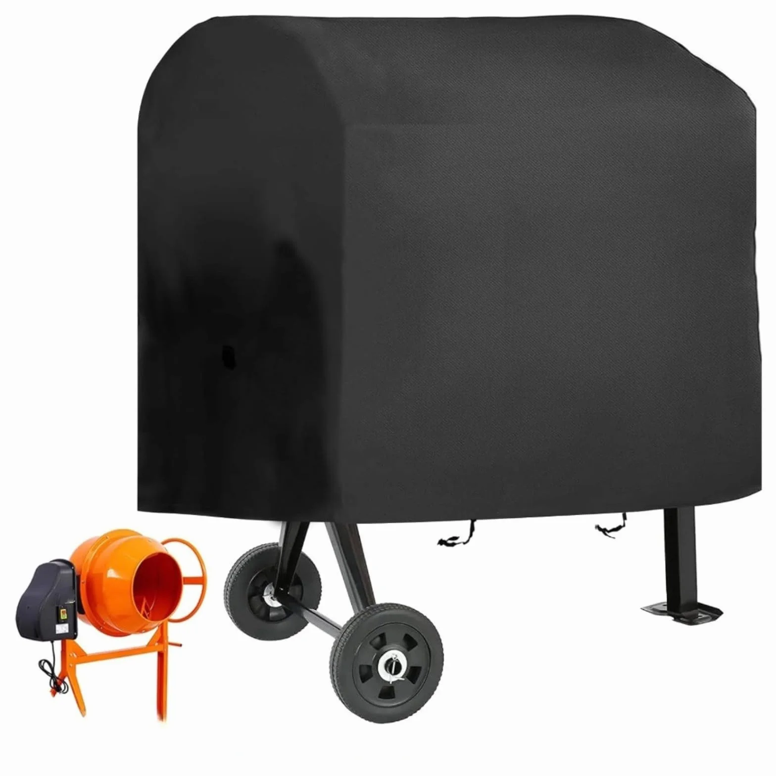 Housse de protection extérieure pour bétonnière en tissu Oxford 210D/420D, imperméable, anti-poussière, résistant aux UV, 130 x 80 x 110 cm (210D)