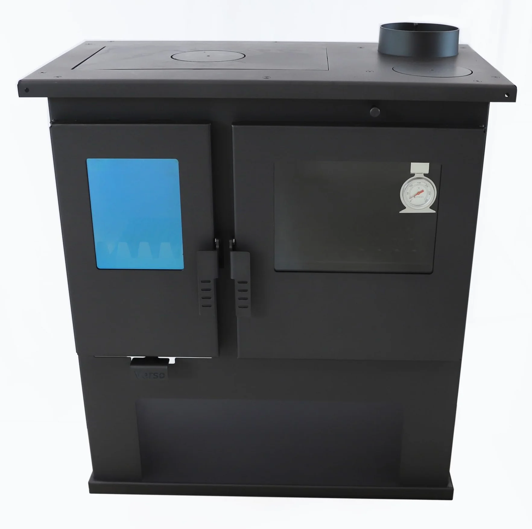 Verso CS Lite Poêle à bois avec four et thermomètre, plaque de cuisson 7,7 kW