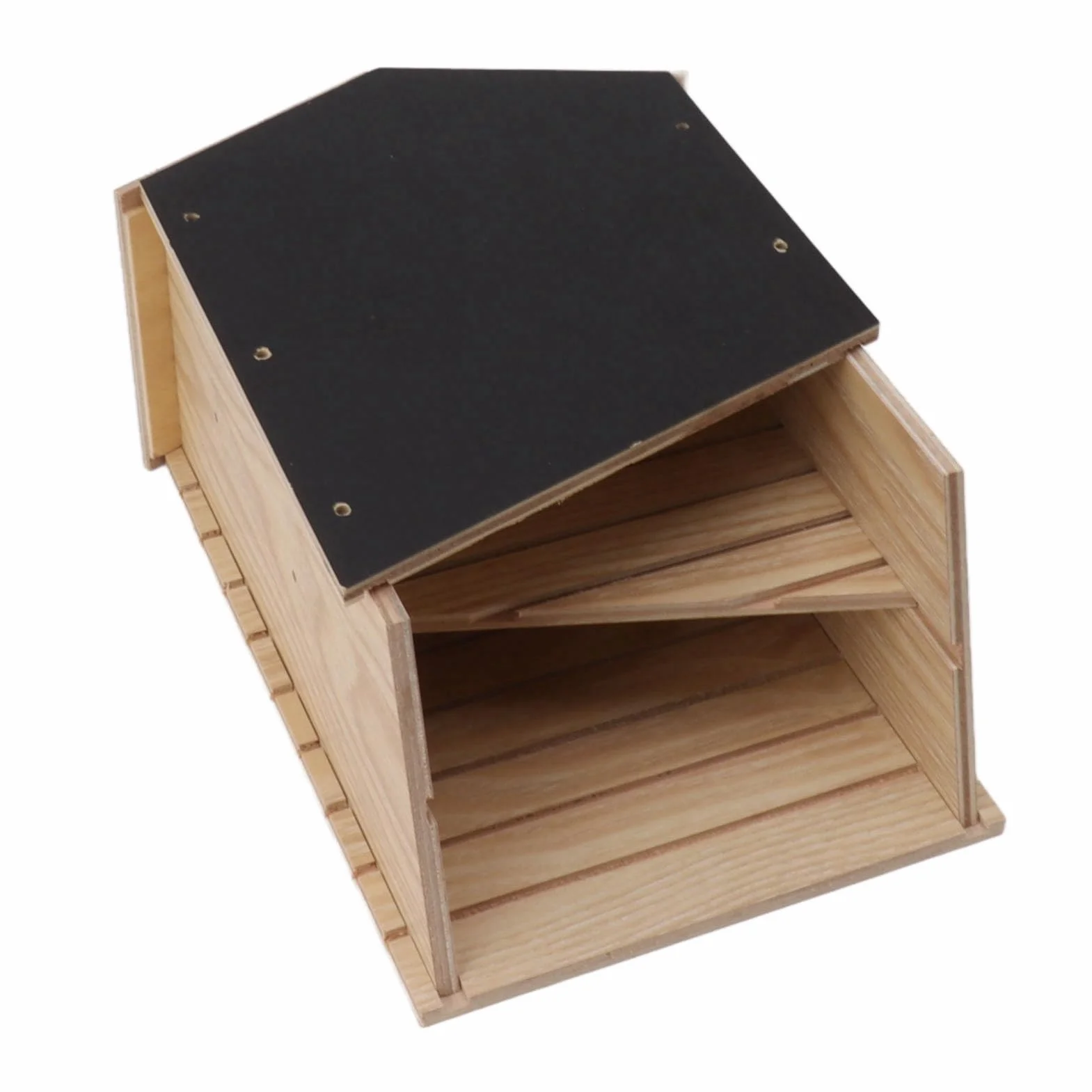 Maison pour Chauve-souris en Bois Double Chambre Imperméable Coupe-vent Extérieur