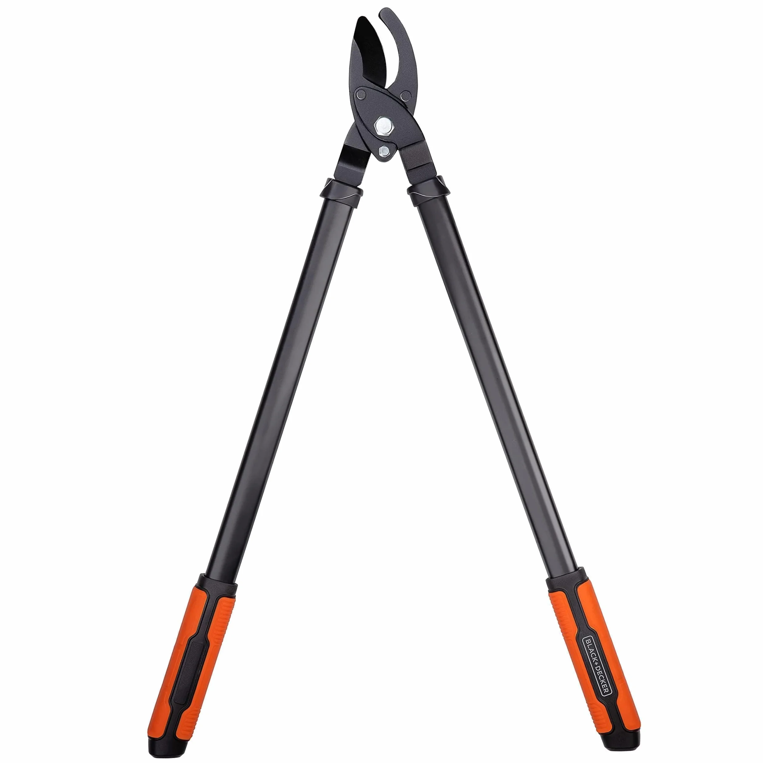 BLACK+DECKER Coupe Branche - Cisaille de Jardin - Capacité de Coupe de 38 mm - Sécateur de 72 cm - Avec Revêtement Antiadhésif sur les Lames de Coupe - Noir/Orange