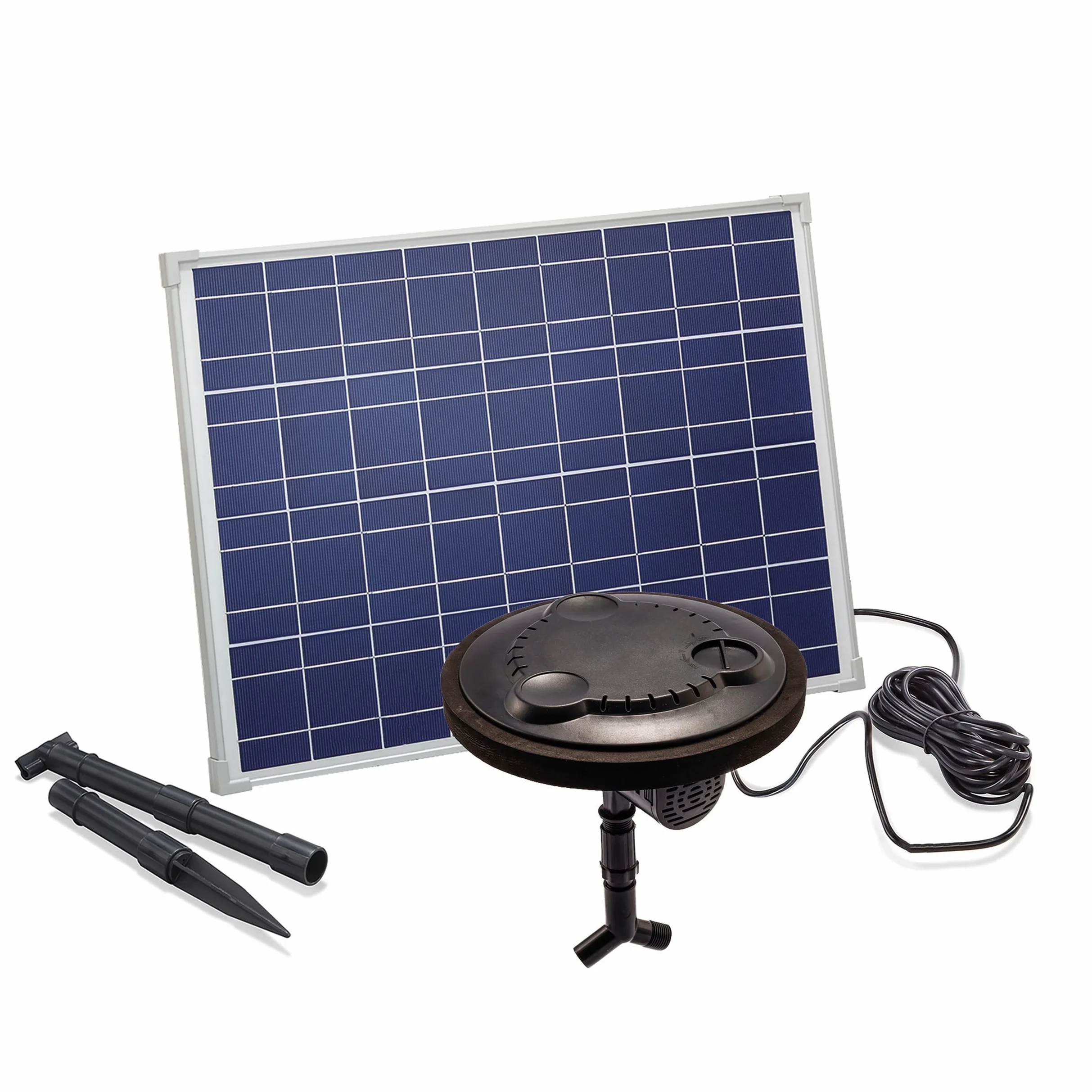 Flottant Solaire Aérateur pour Étang Puissance Float 400-35Wp - 1000l / Hauteur Pompe - Hocheffektives Eau Mélange Air - Esotec 101890
