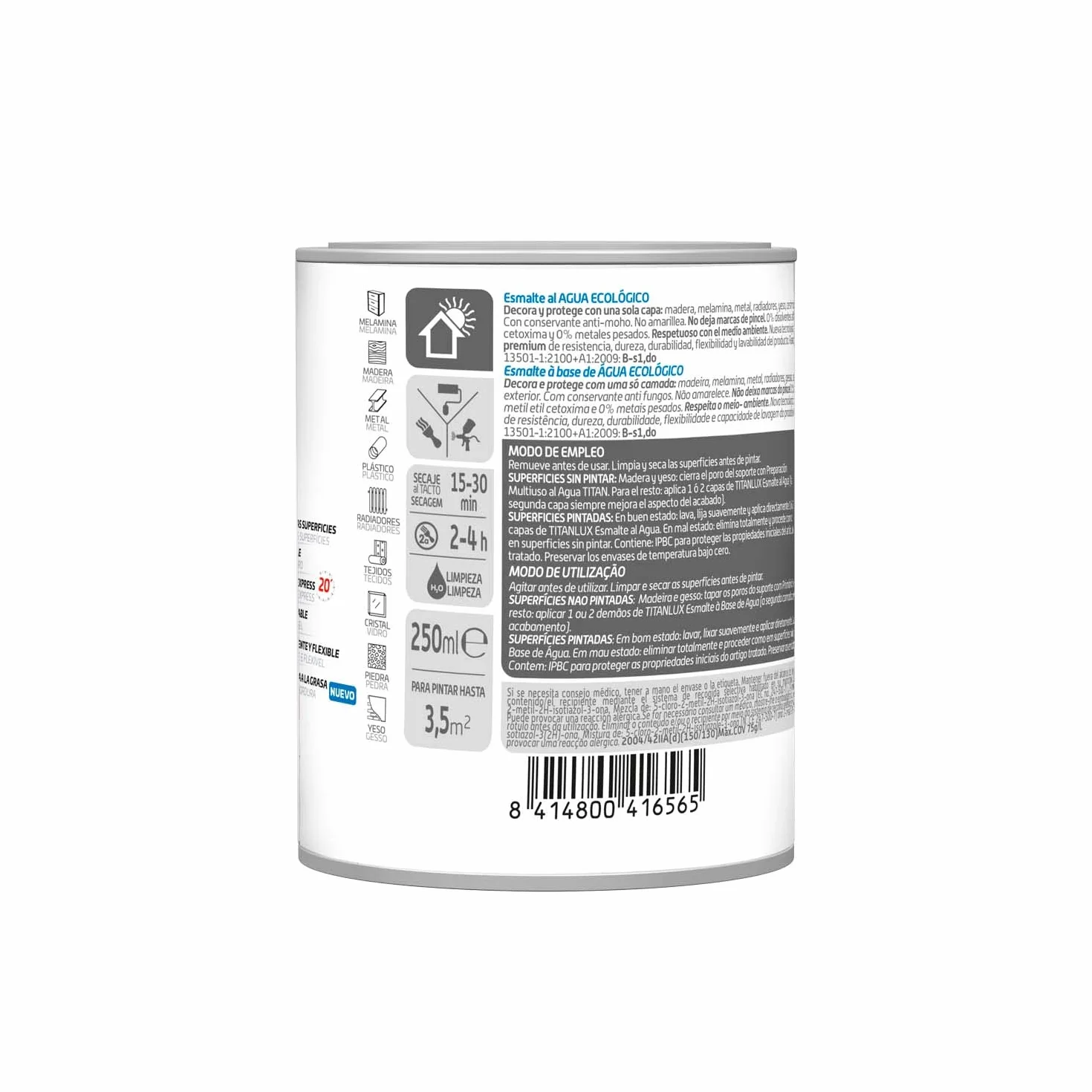 TX.ESM.ECO MATE BLANCO 250ML