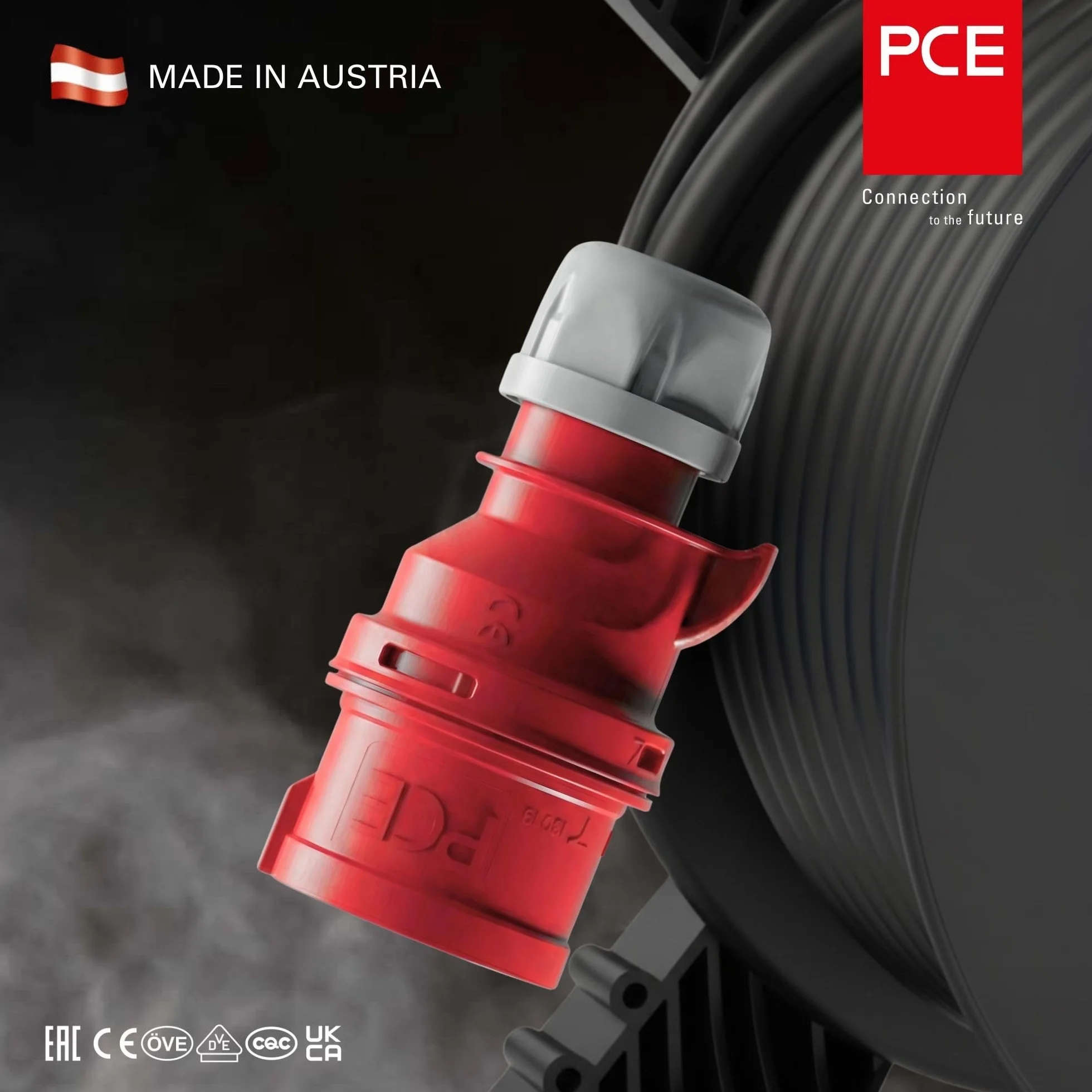 SHARK PCE 015-6 Fiche CEE 16 A 5 pôles 6 h rouge 400 V IP44/IP54