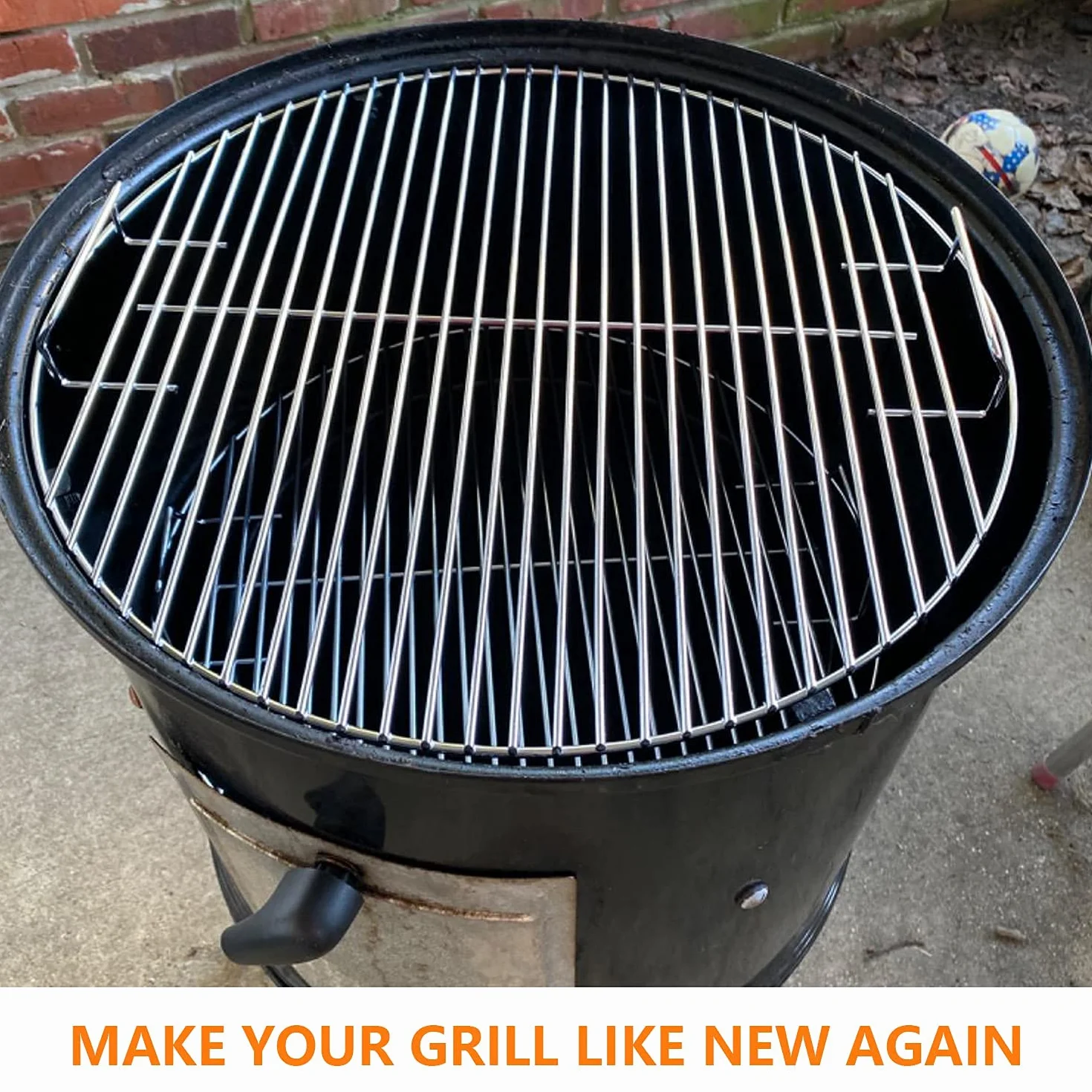 Denmay 7432 44,5 CM Barbecue Grille de Cuisson pour Grils à Charbon Weber 47 cm, jom Barbecue Grill, Smokey Mountain Cooker Smoker, Bar-B-Kettle et One-Touch