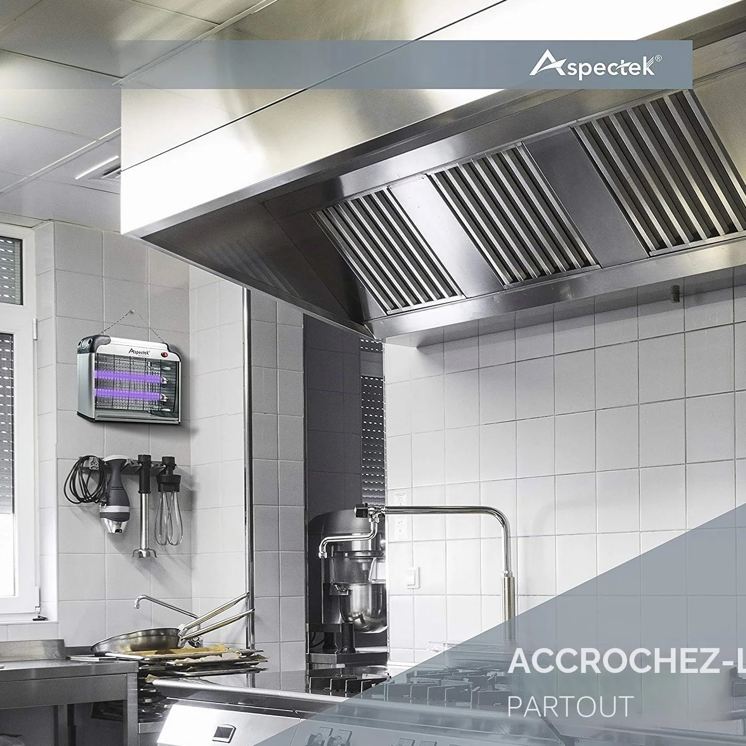 ASPECTEK Piège à Insectes Électrique 20W UV 2800V Tue-Moustiques Mouches Moucherons