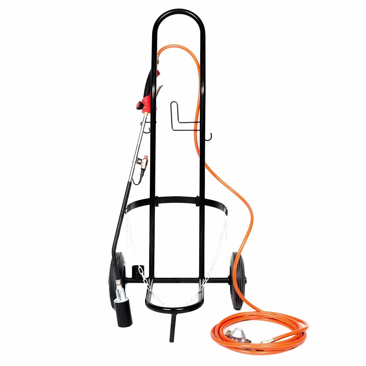 PROWELTEK - Désherbeur Thermique Professionnel à Gaz Propane – Kit Complet Haute Performance pour Grands Jardins. Inclus : Brûleur 50mm, Tuyau 5m Pro, Chariot à Roues. Chaleur Puissante.