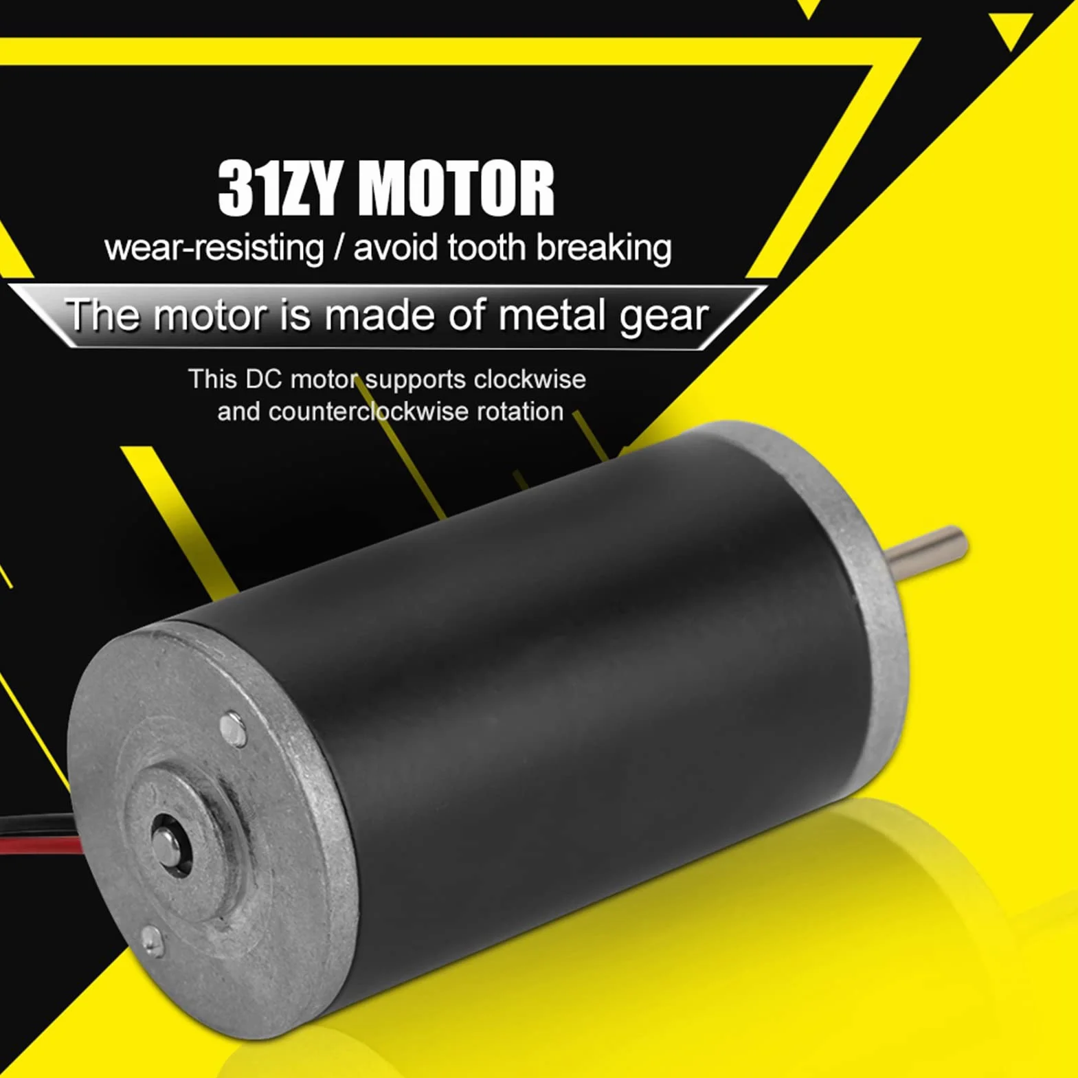 Moteur Électrique Miniatuur à Courant Continu 31ZY 6V 12V 24V 3500-8000 Tr/min Moteur Magnétique Permanent CC