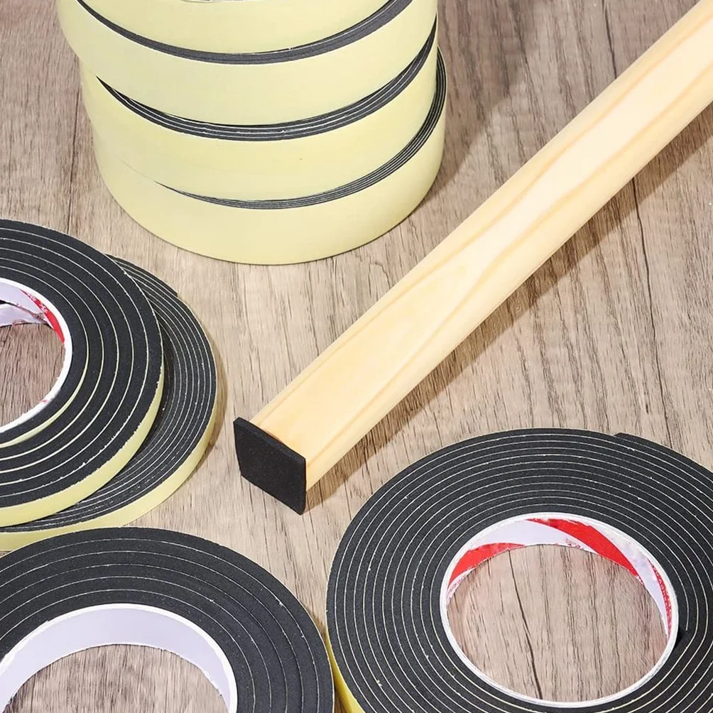 Sponge Single-Sided Tape 3mm 20mm x 5m Foam Sealant Strip for Car Sound Insulation