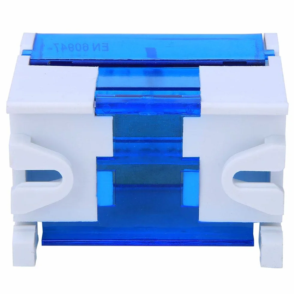 Boîte de jonction Rail Din monophasé 2 niveaux cache-poussière transparent 207