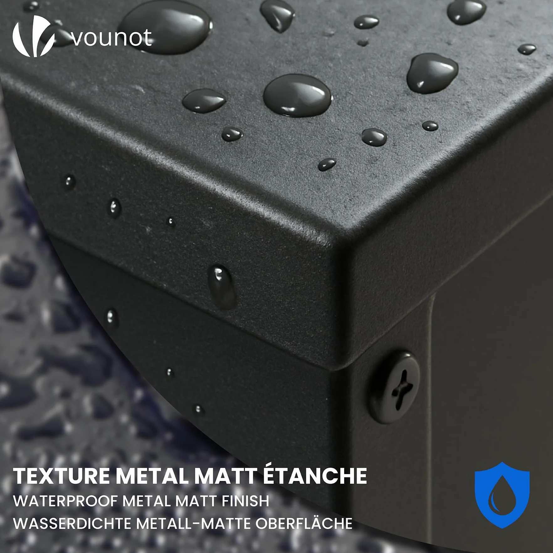 Réservoir à Granulés en Métal 45kg avec Roulettes et Tamis Amovible 36x36x76cm Noir