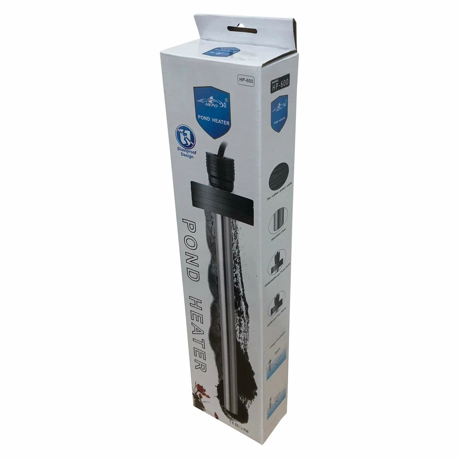 Hepo Chauffe-bassin flottant pour carpes koï 150 W