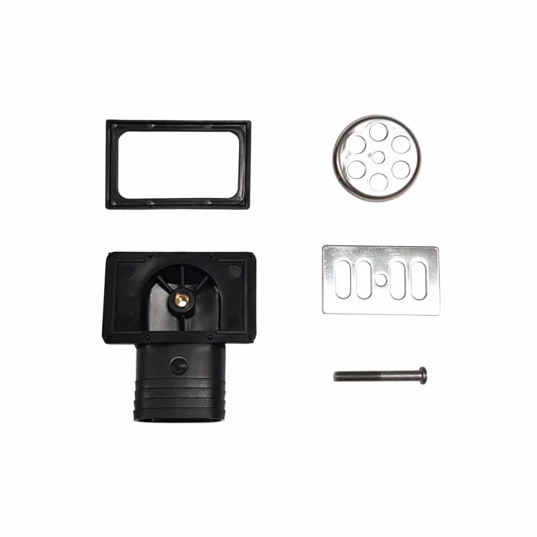 Nicoll Trop Plein rectangulaire et Rond avec Insert pour évier INOX