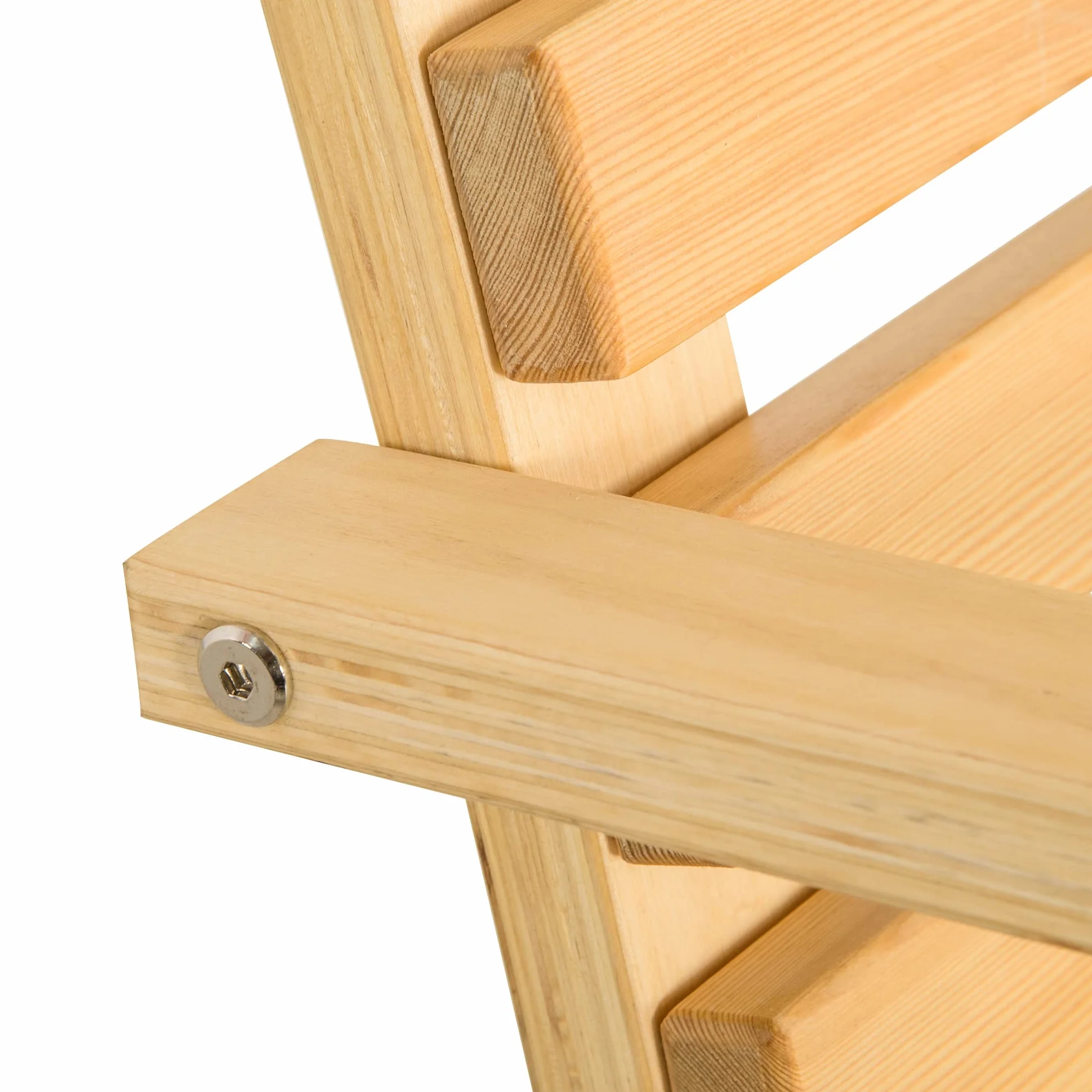 Outsunny Banc Suspendu 2 Places Balancelle de Jardin en Bois Naturel 141,5L x 51l x 78H cm