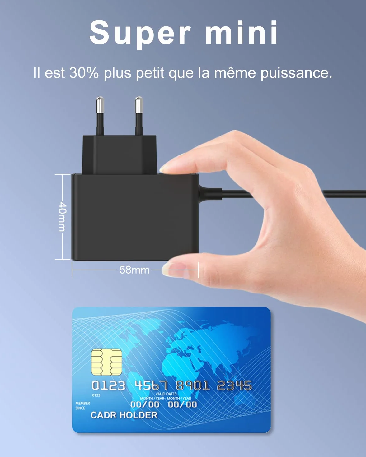 Chargeur Compatible Karcher WV2 WV1 WV50 WV60 WV70 WV75 WV5 Adaptateur