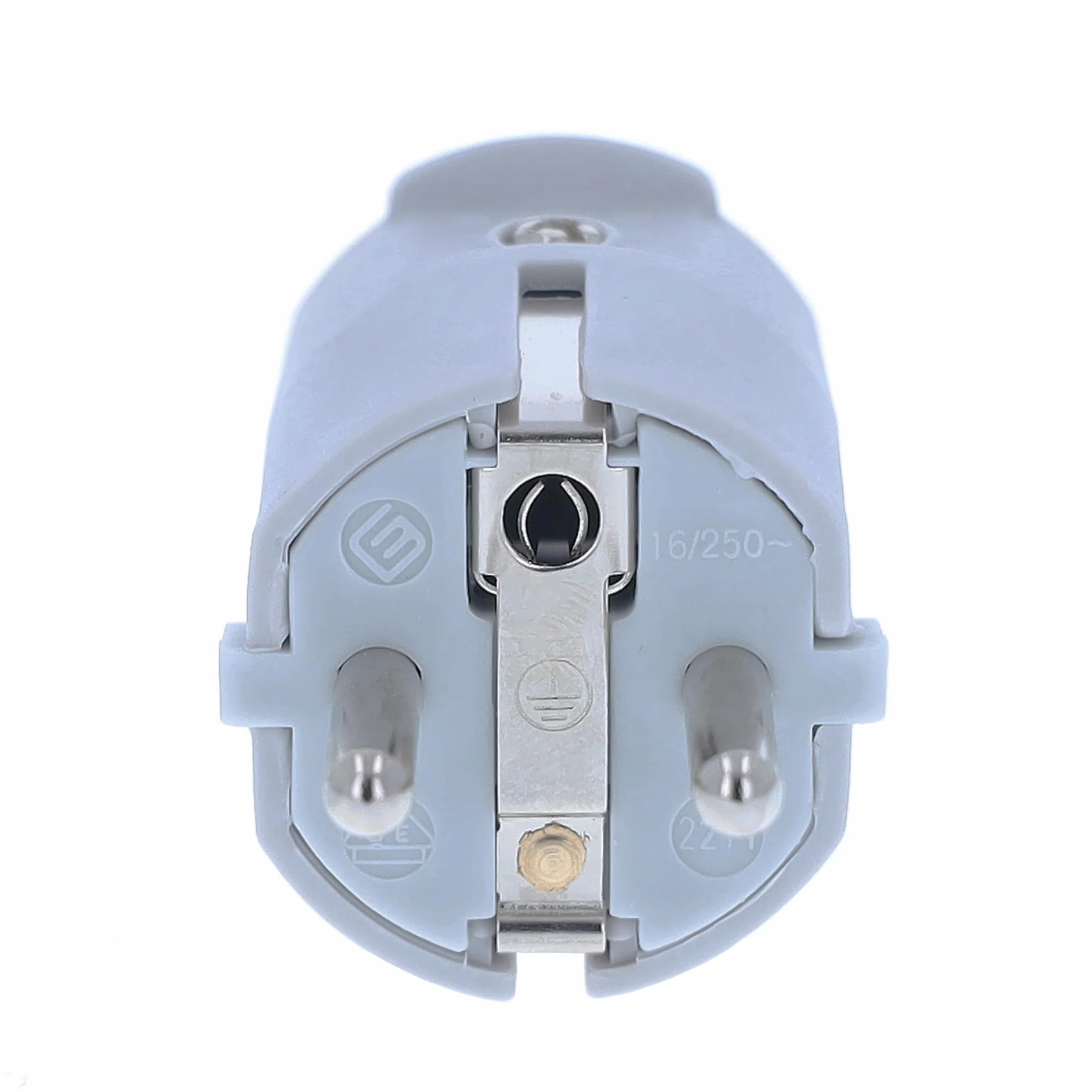 Schwabe fiche electrique de sécurité 230V 16A prise male IP20 gris