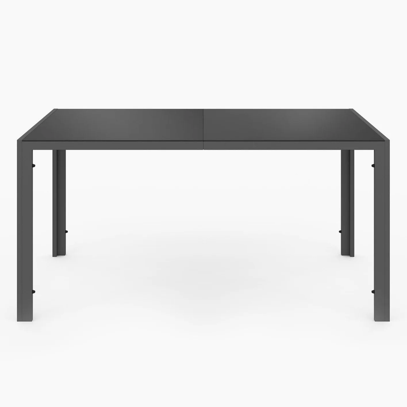 IDMarket - Salon de Jardin Madrid Table 150 CM et 6 chaises empilables Bleu Canard