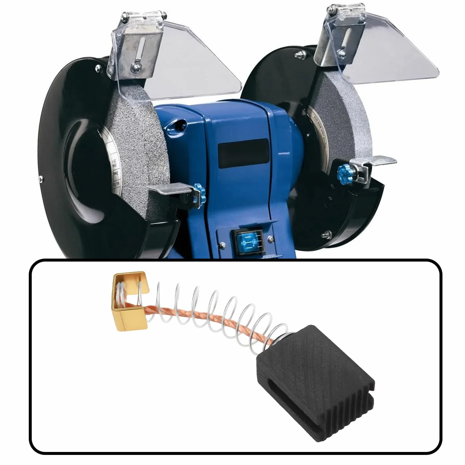 Einhell Balais de Charbon de Rechange pour Moteur - Lot de 2 Paires - 6 x 10 x 14 mm