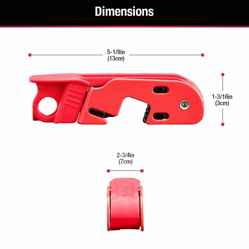 Master Lock 493B Bloque disjoncteur Grip Tight Consignation Electrique interrupteurs bascules standard 13 x 7 x 3 cm