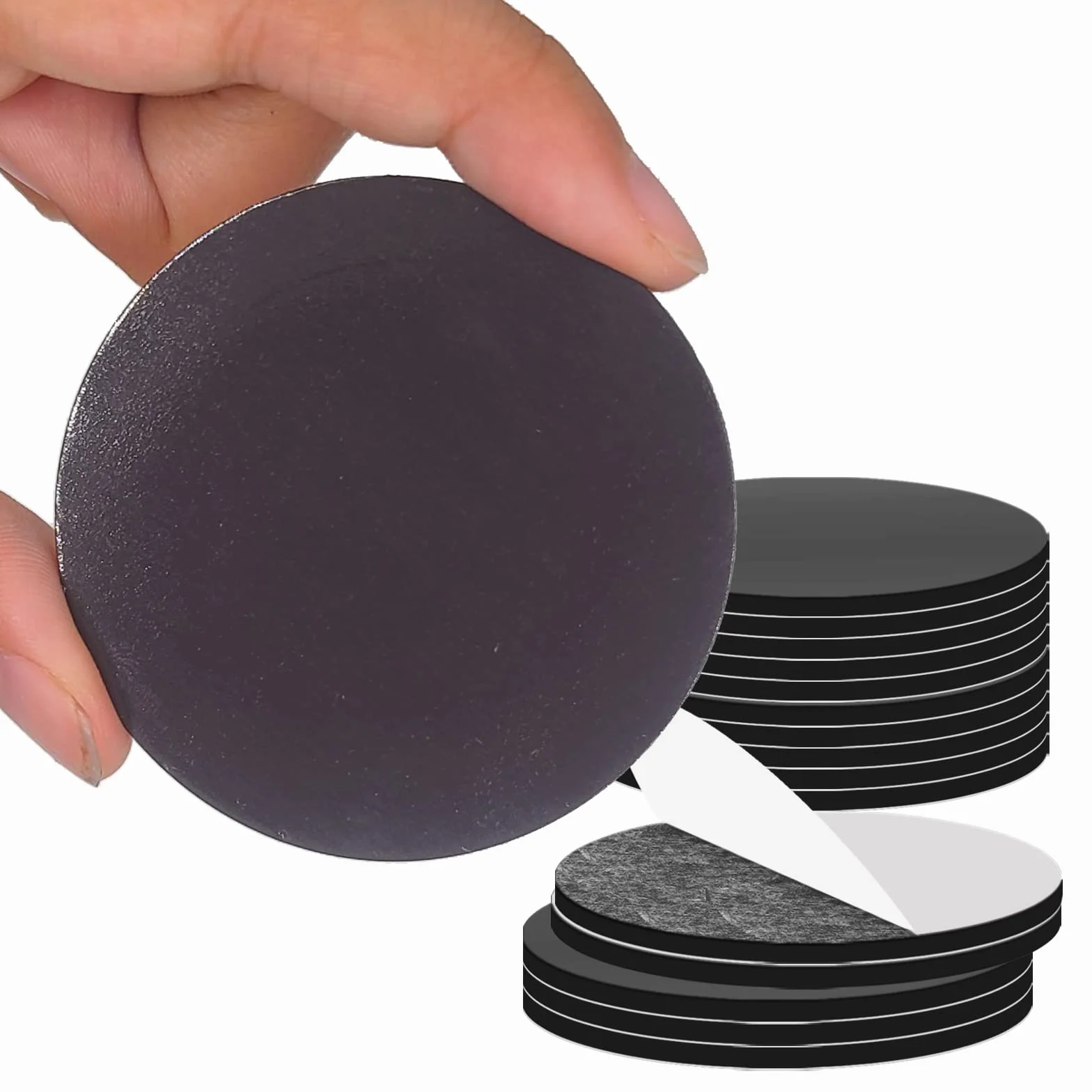 Lot de 16 points magnétiques ronds 50 mm adhésif pour travaux manuels école bureau maison