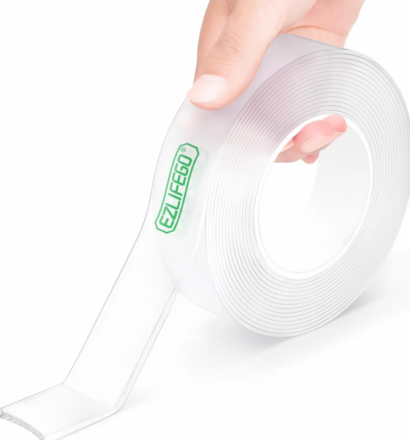 Nano-Ruban Adhésif Double Face Puissant Réutilisable Transparent 3 Mètres
