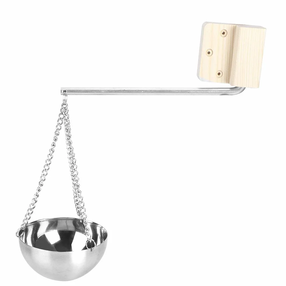 Jarchii Sauna Bowl Acier Inoxydable Accessoires Sauna Traditionnel